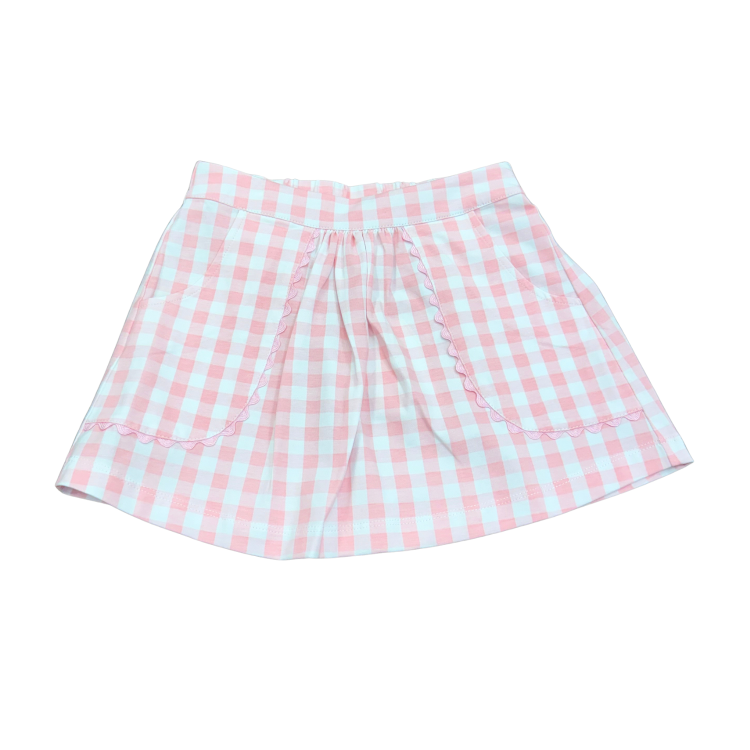 Isabella Skirt - Blushing Pink Buffalo Check