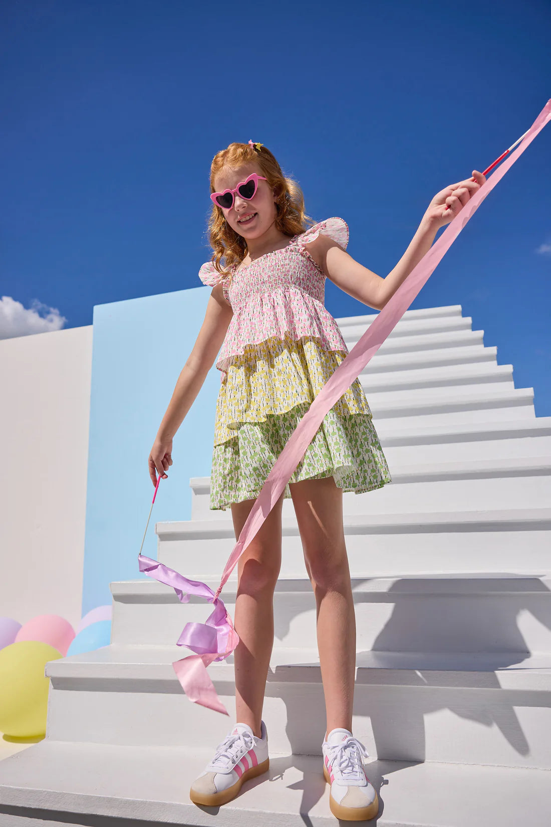 LeeLee Dress - Darien Daisies - Born Childrens Boutique