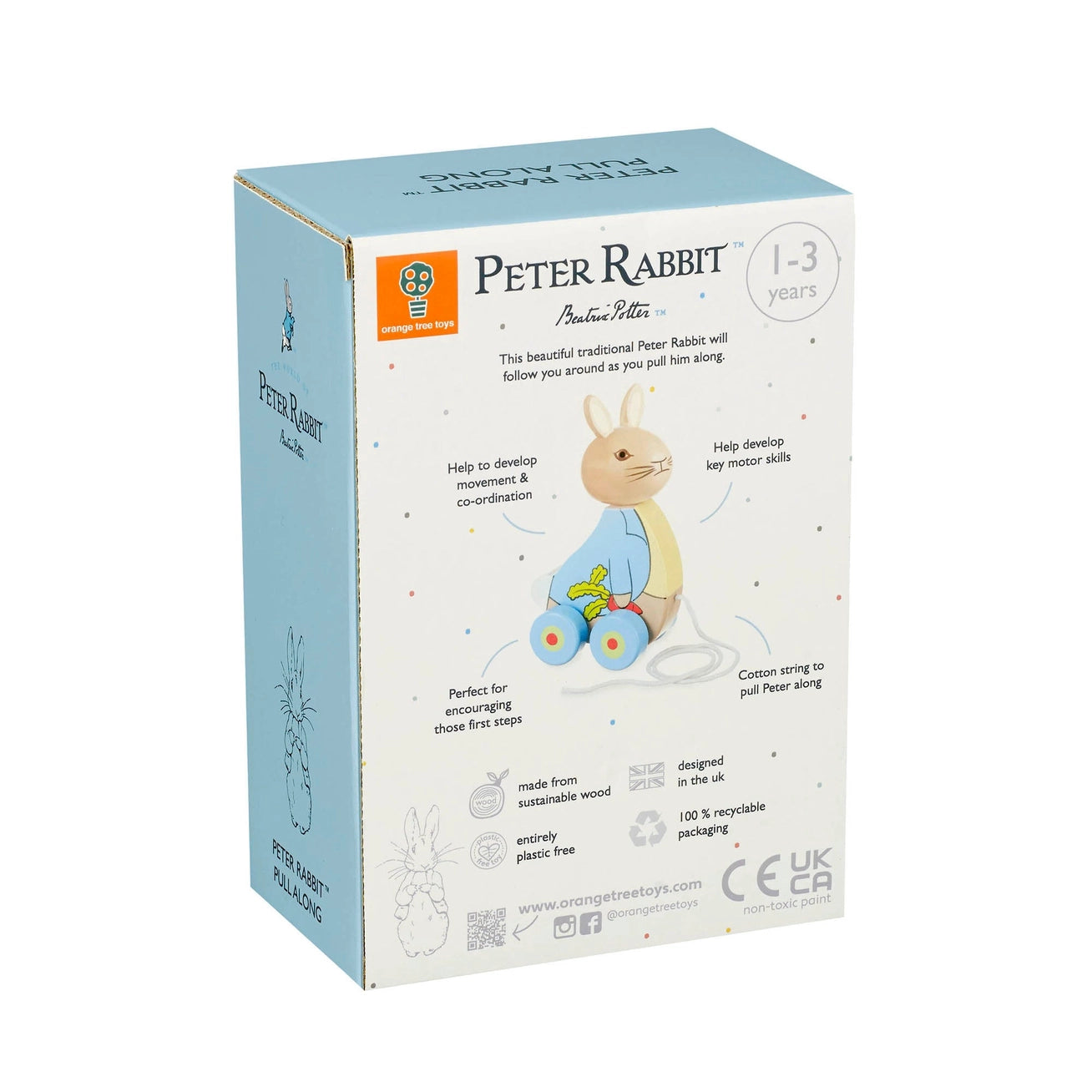 Peter Rabbit Wooden Pull Along - Born Childrens Boutique