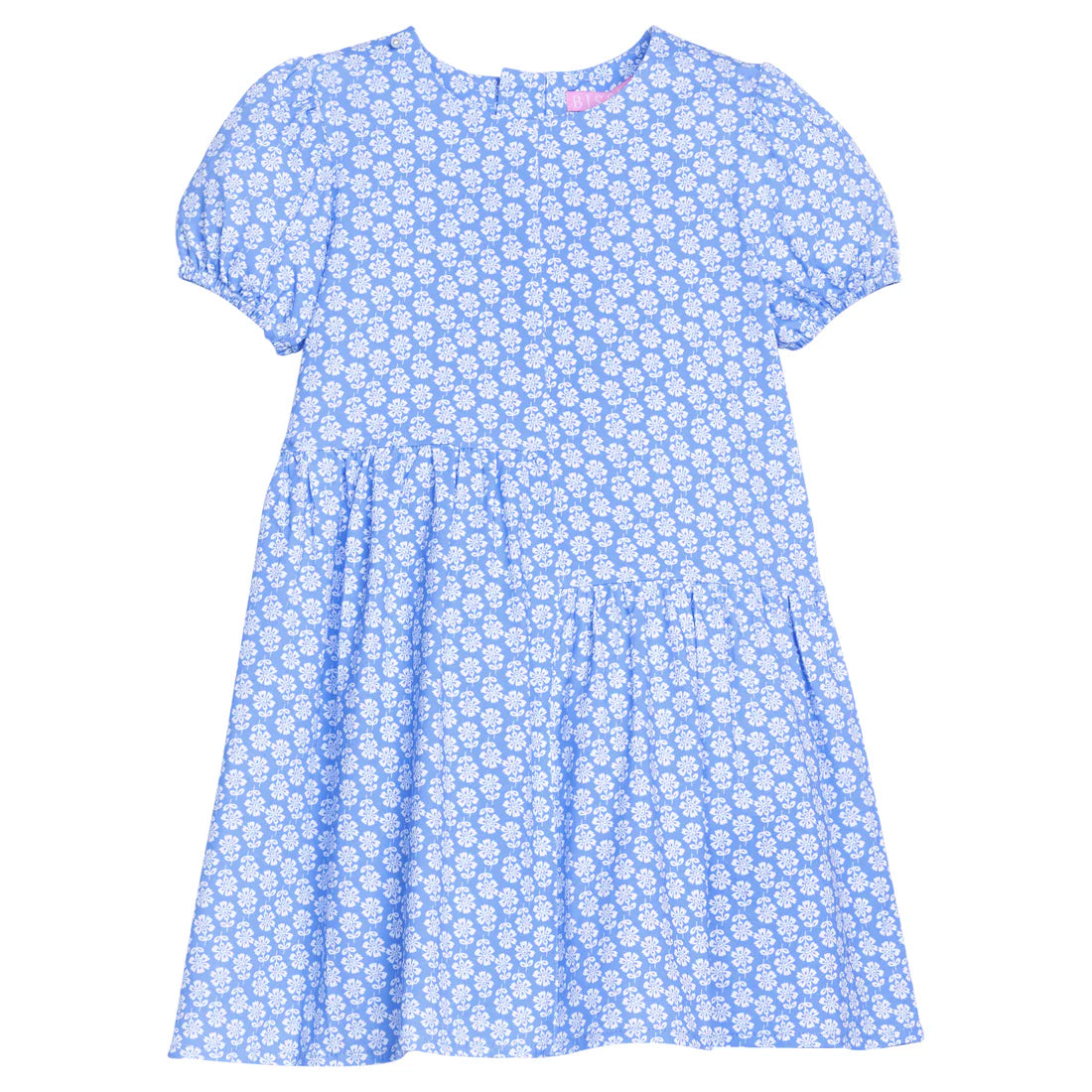 Phillipa Dress - Periwinkle Block Print - Born Childrens Boutique