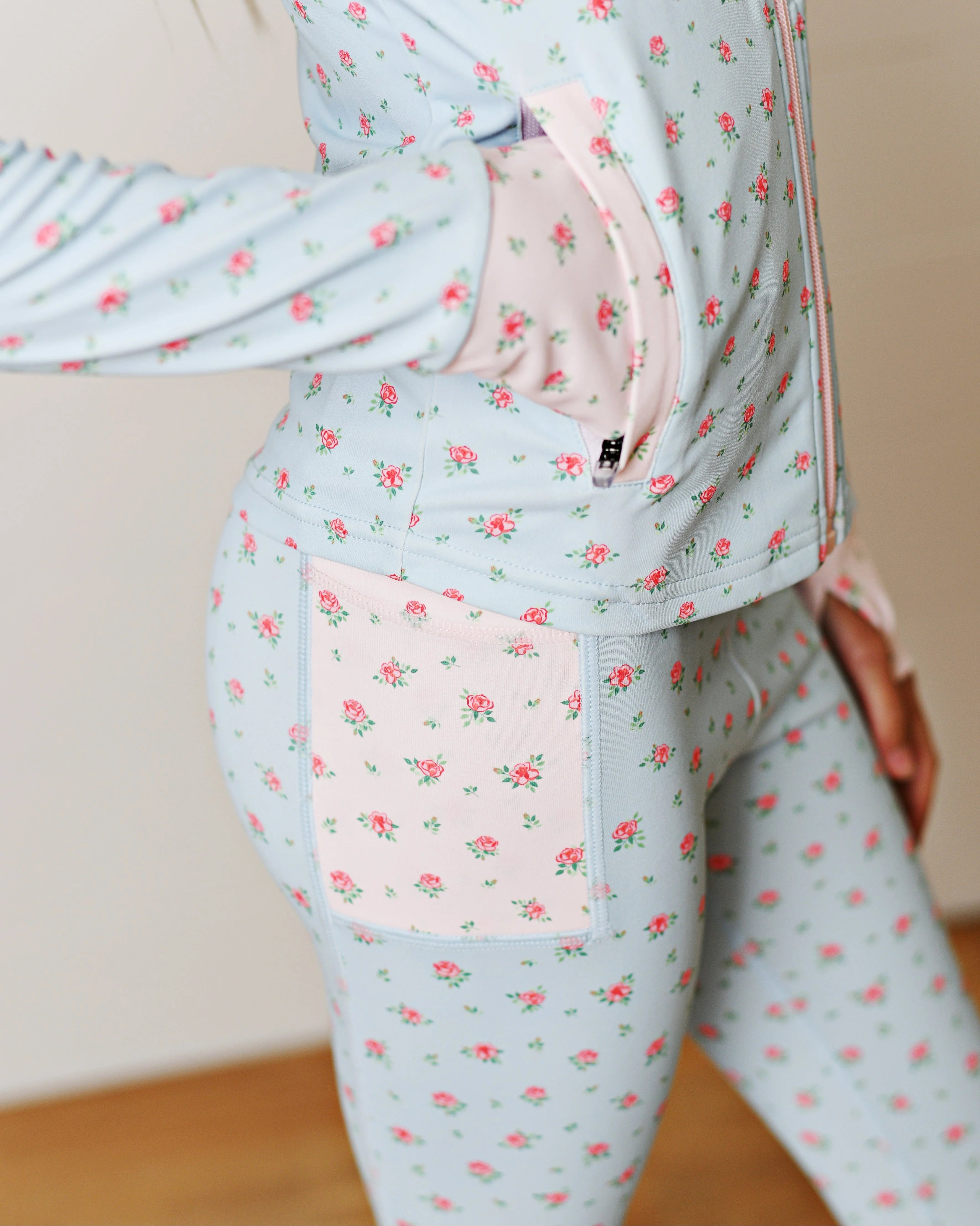 Fancy Floral Active Leggings - Born Childrens Boutique