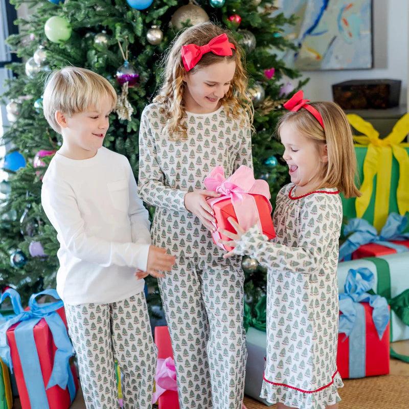 Grayson Pajama Pant Set - Under the Christmas Tree - Born Childrens Boutique