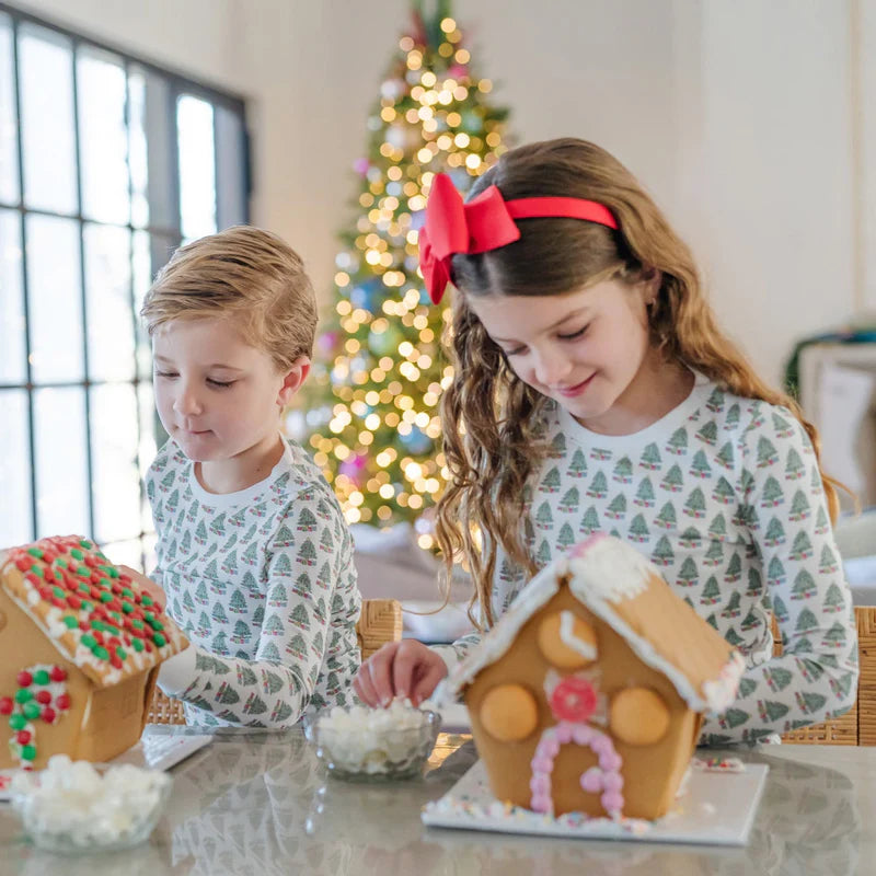 Grayson Pajama Pant Set - Under the Christmas Tree - Born Childrens Boutique