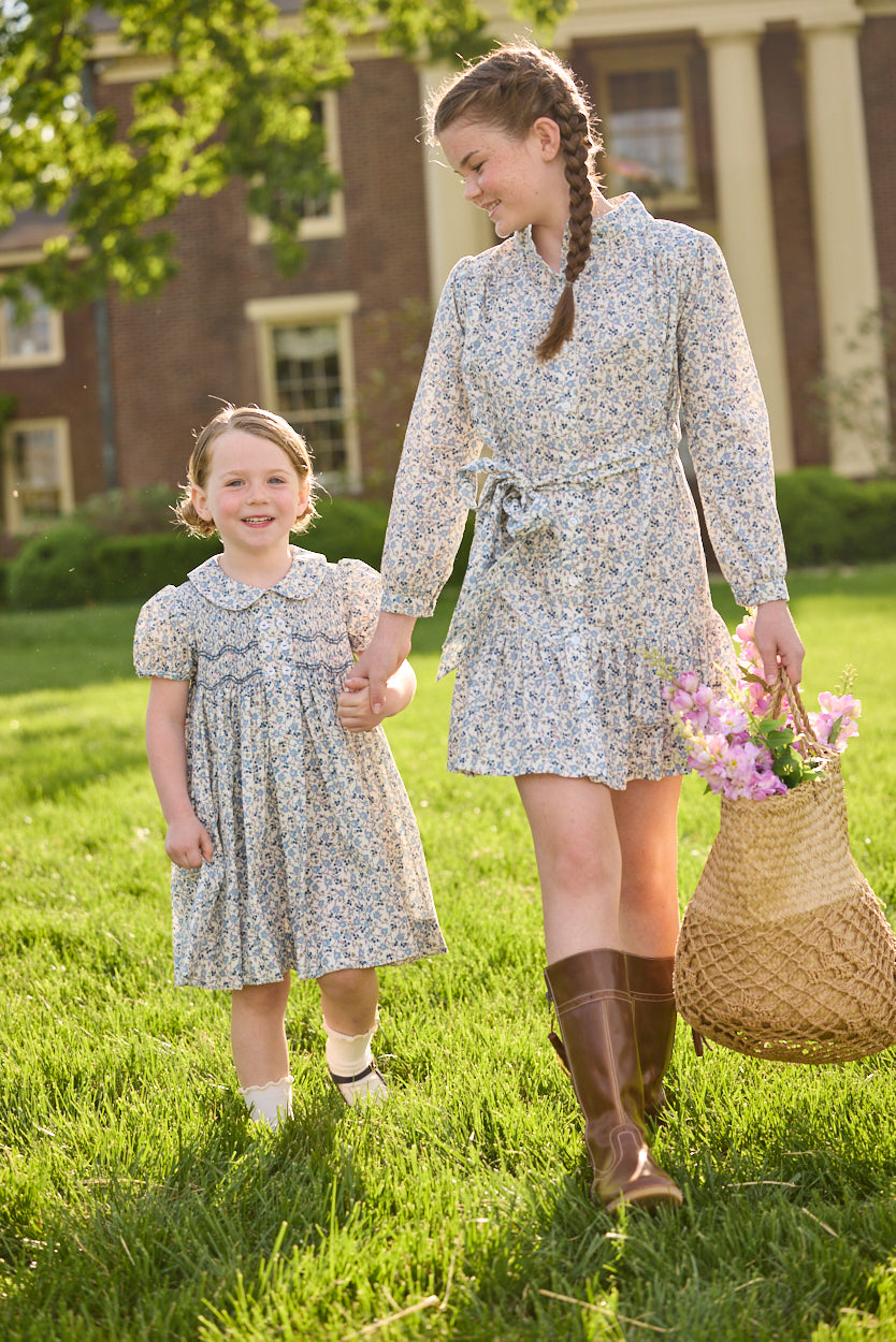 Amore Dress - Wisteria Floral - Born Childrens Boutique
