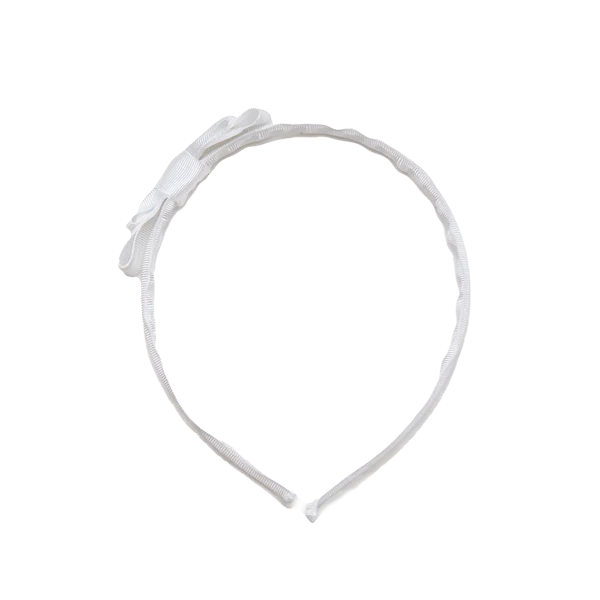 Audrey Headband, White - Born Childrens Boutique