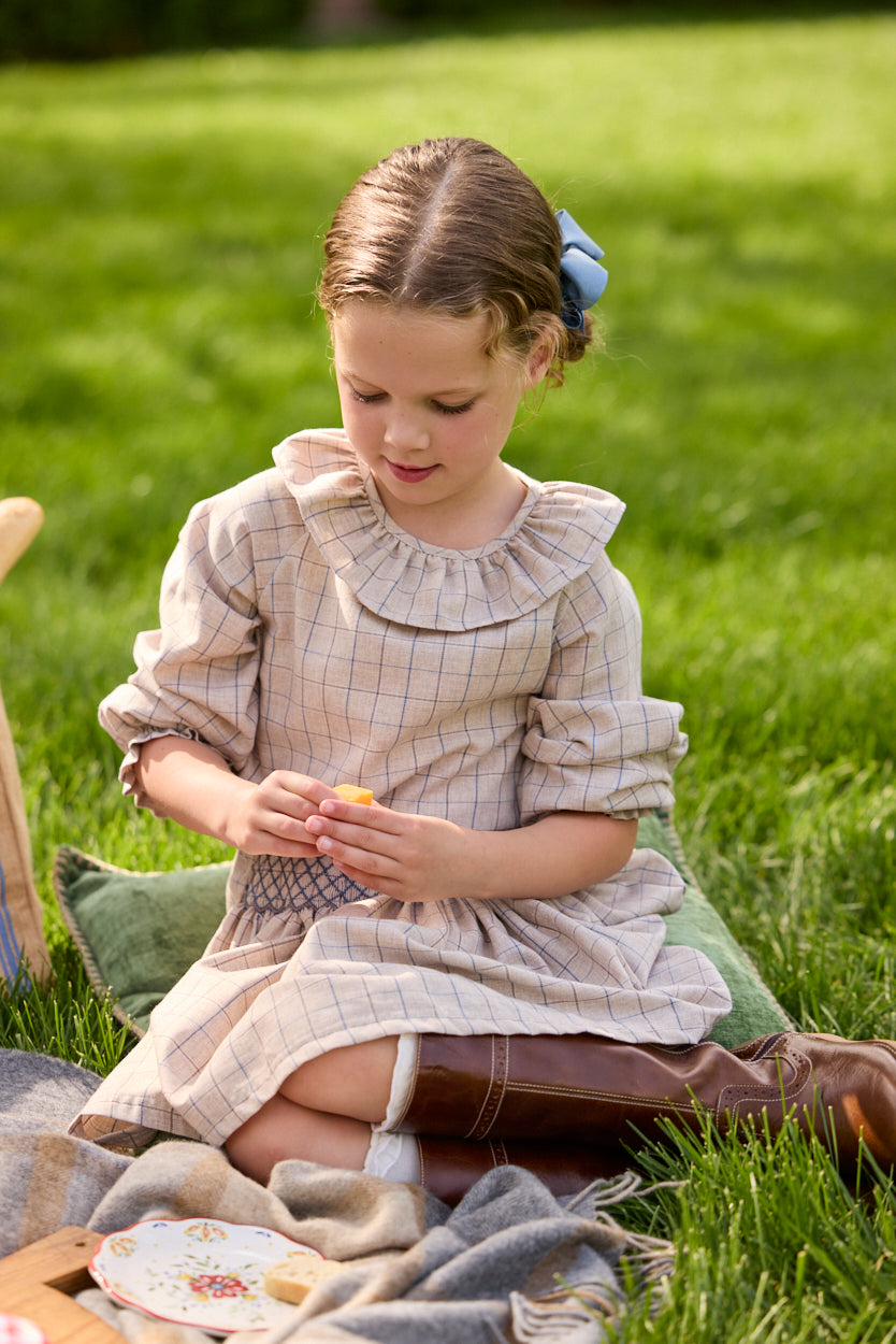Bespoke Blouse - Durham Windowpane - Born Childrens Boutique