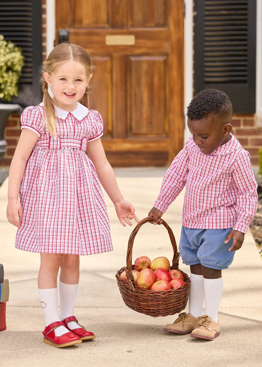 Banded Short - Stormy Blue Corduroy - Born Childrens Boutique