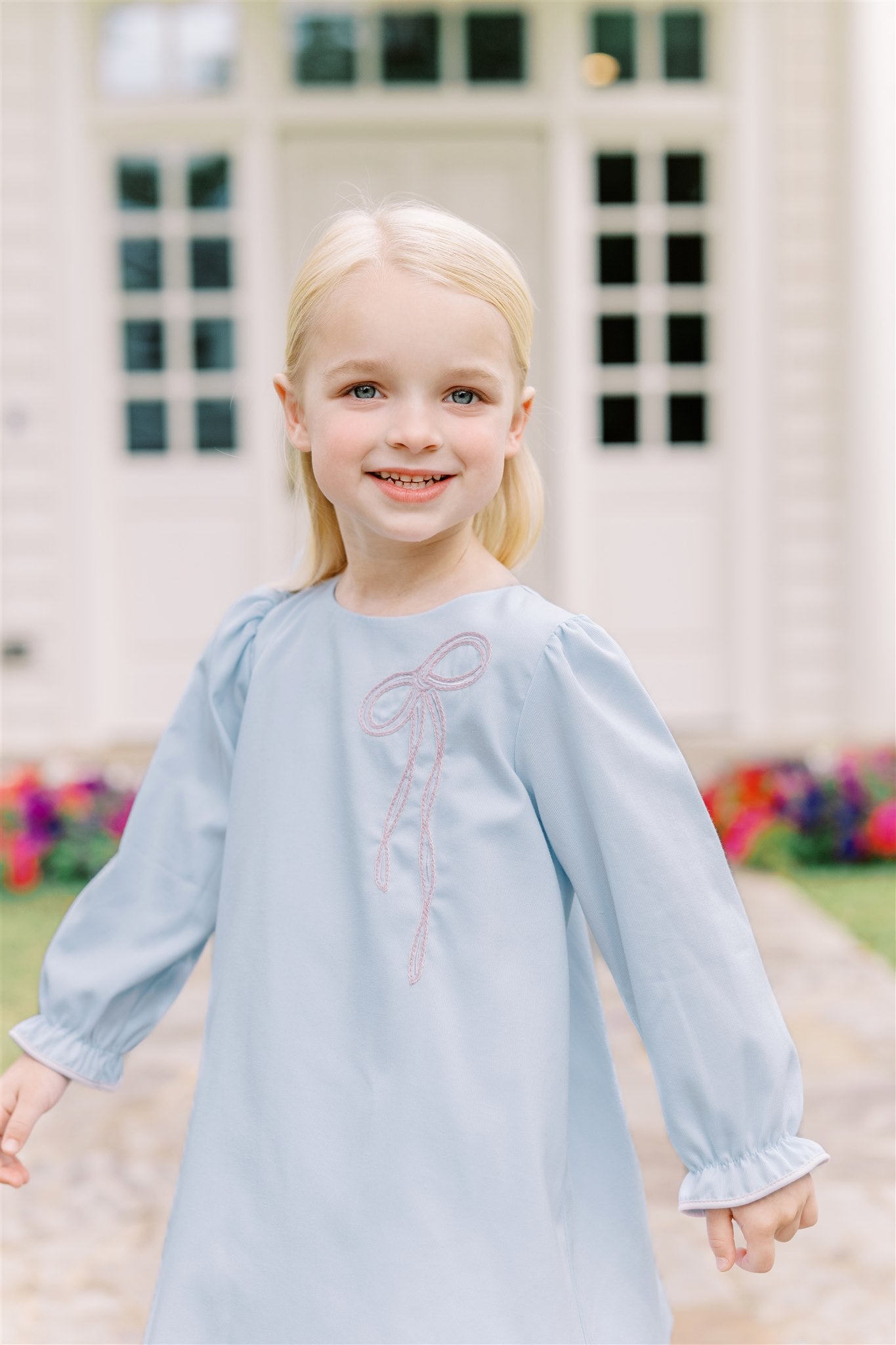Brooklyn Bow Dress - Born Childrens Boutique
