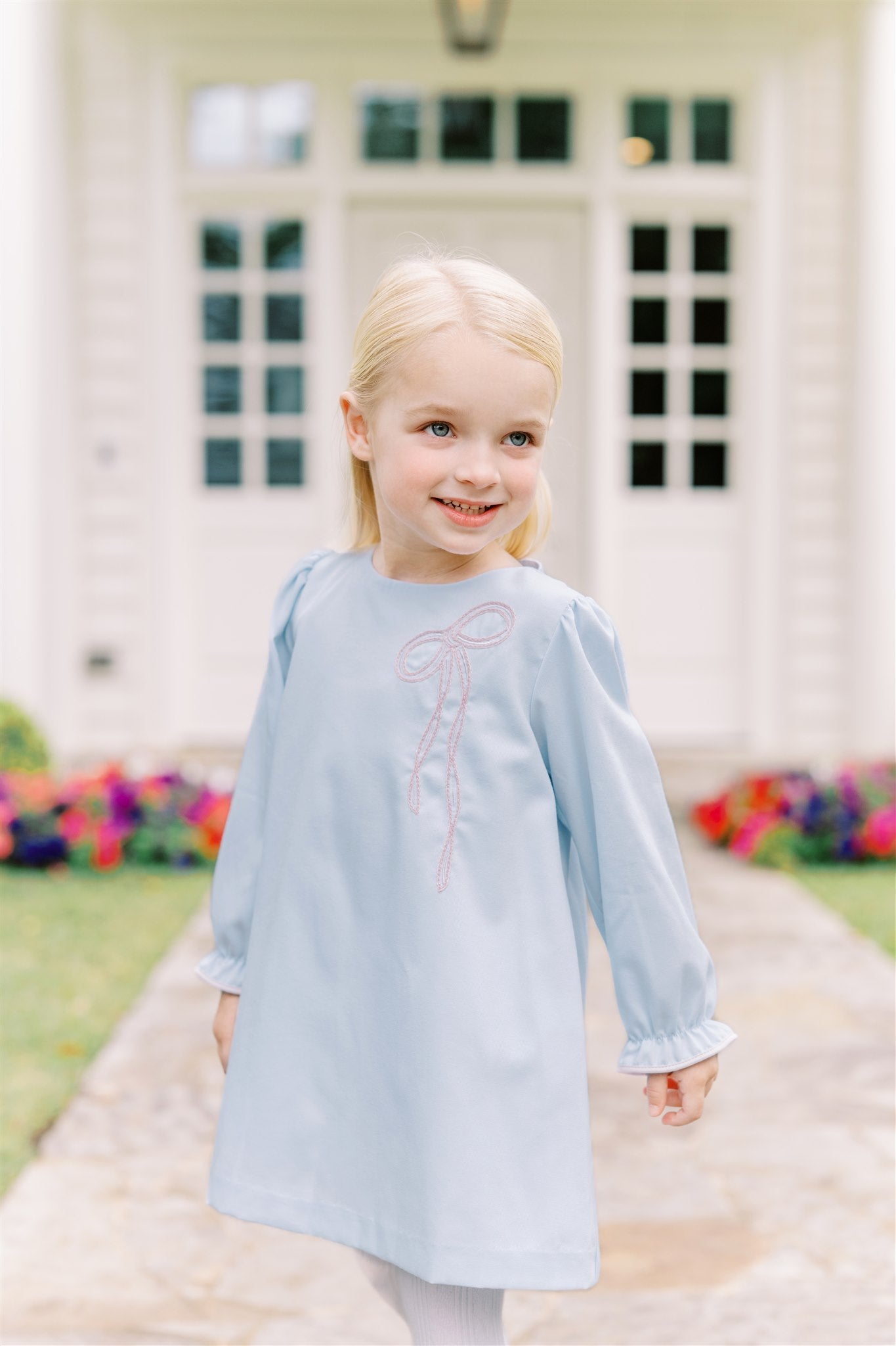 Brooklyn Bow Dress - Born Childrens Boutique