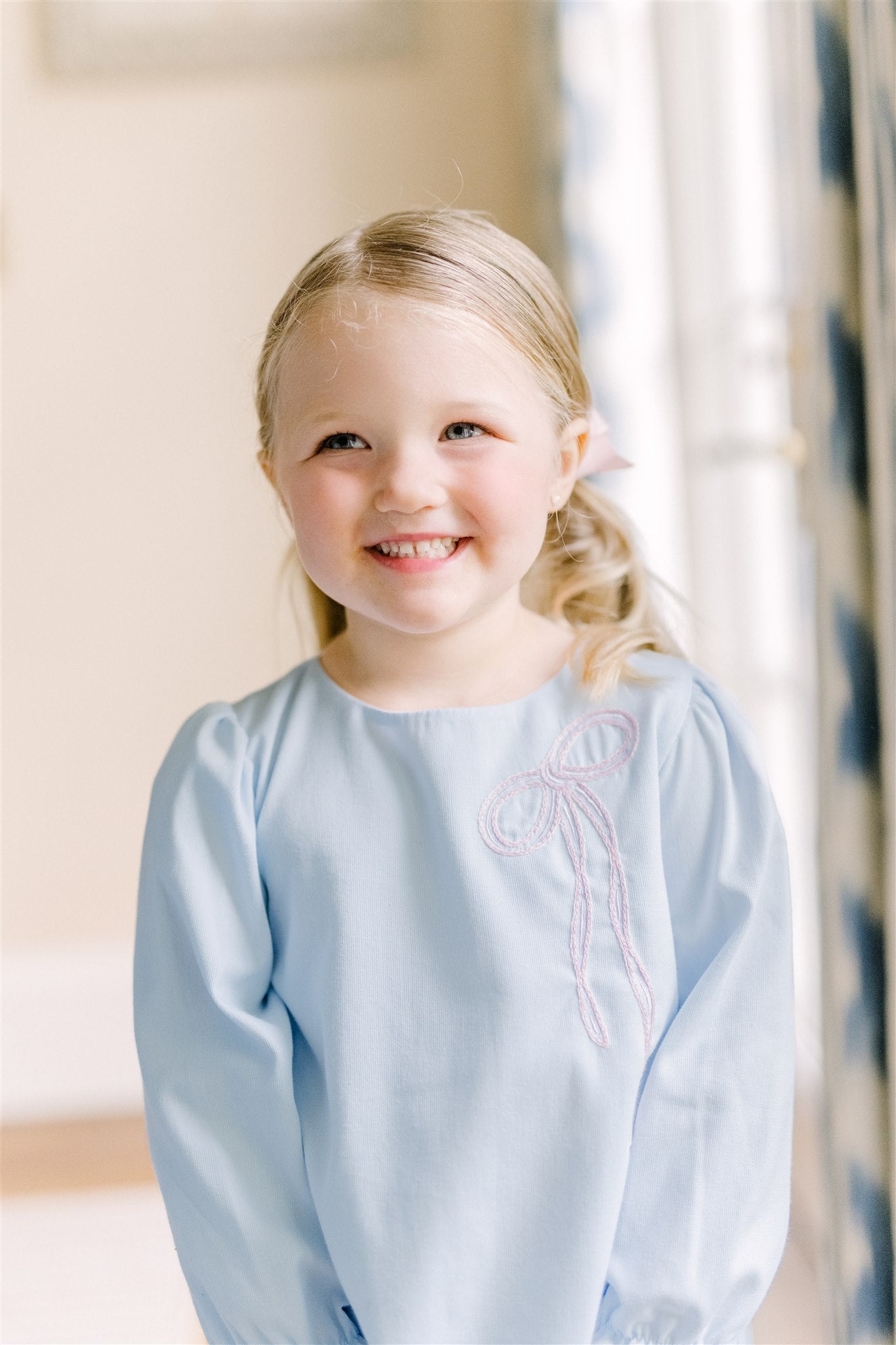 Brooklyn Bow Dress - Born Childrens Boutique