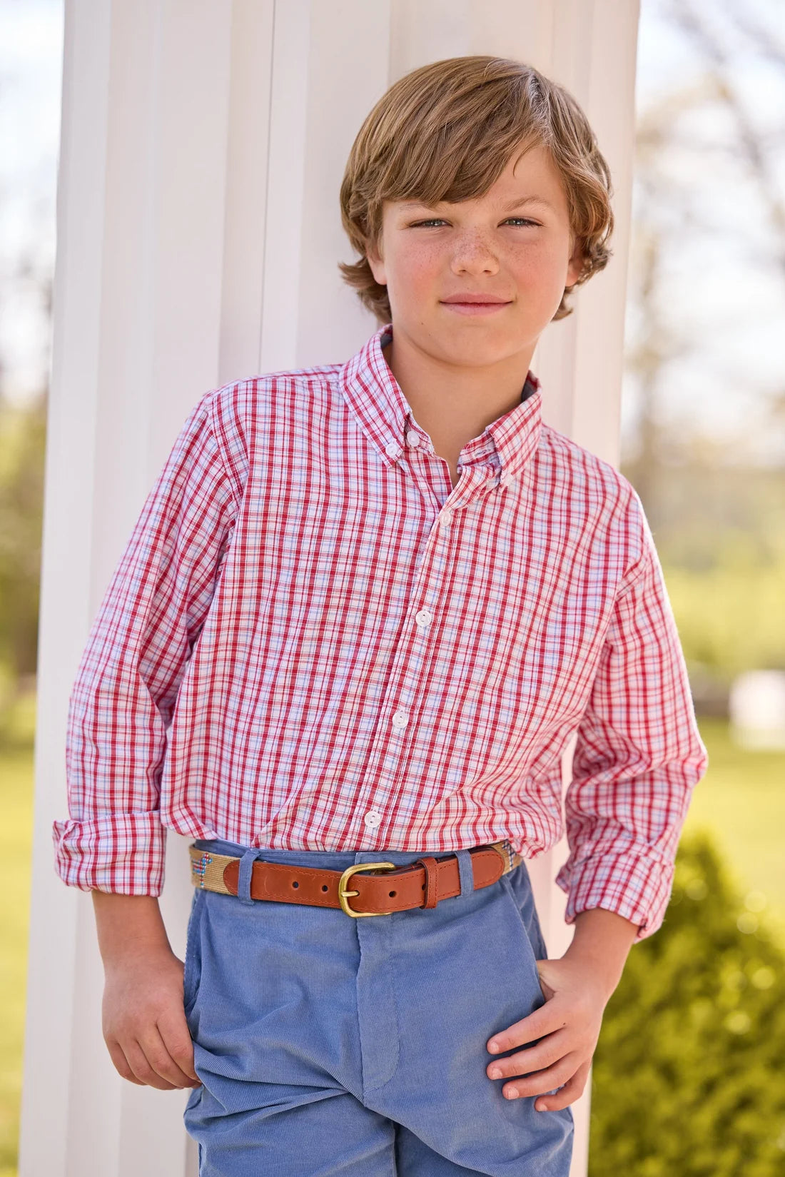 Classic Pant - Stormy Blue Corduroy - Born Childrens Boutique