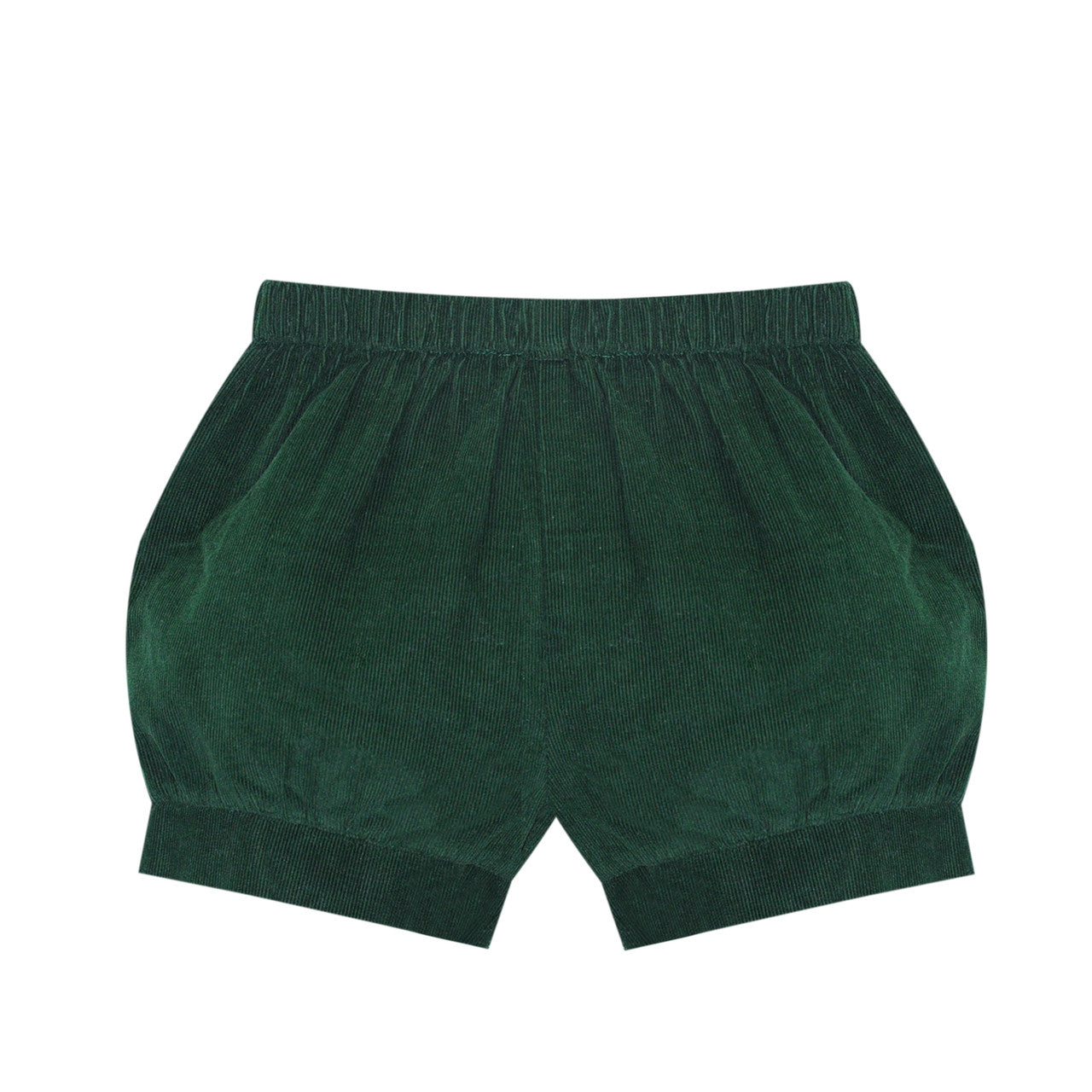 Christian Banded Short - Christmas Green Cord - Born Childrens Boutique