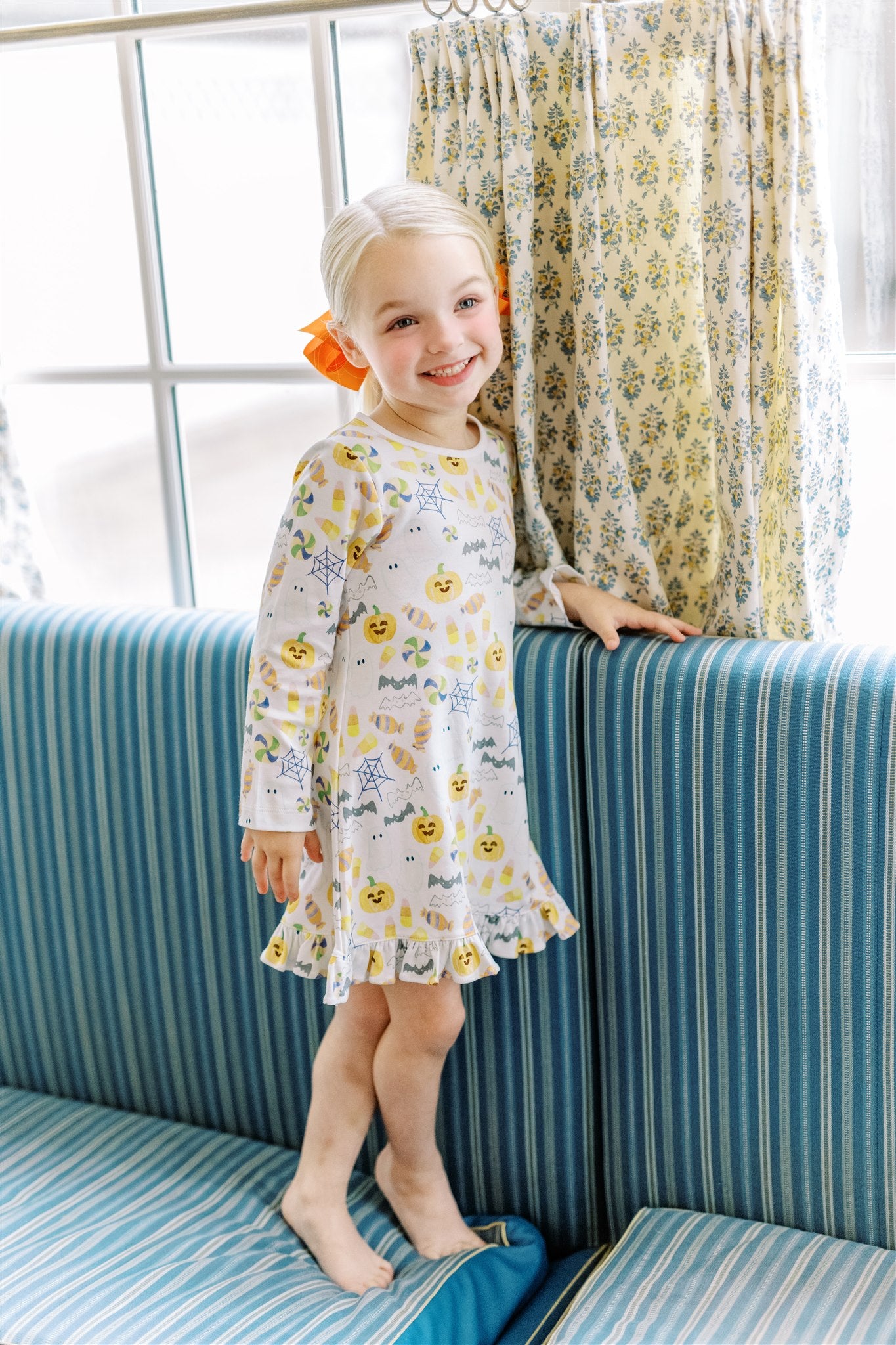 Pre-Order Candy Corn Play Dress - Born Childrens Boutique