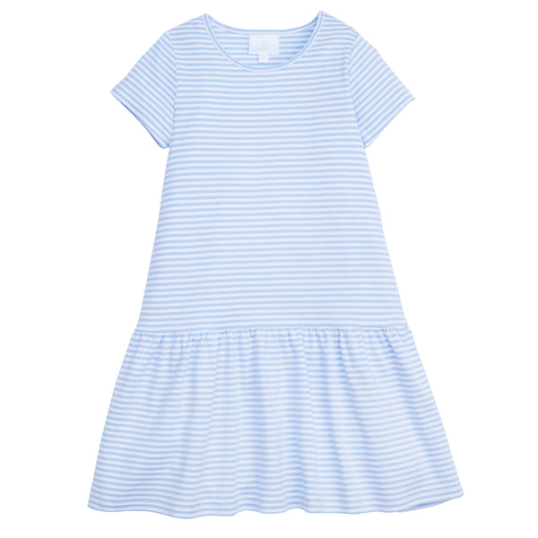 Chanel T-Shirt Dress - Light Blue Stripe - Born Childrens Boutique