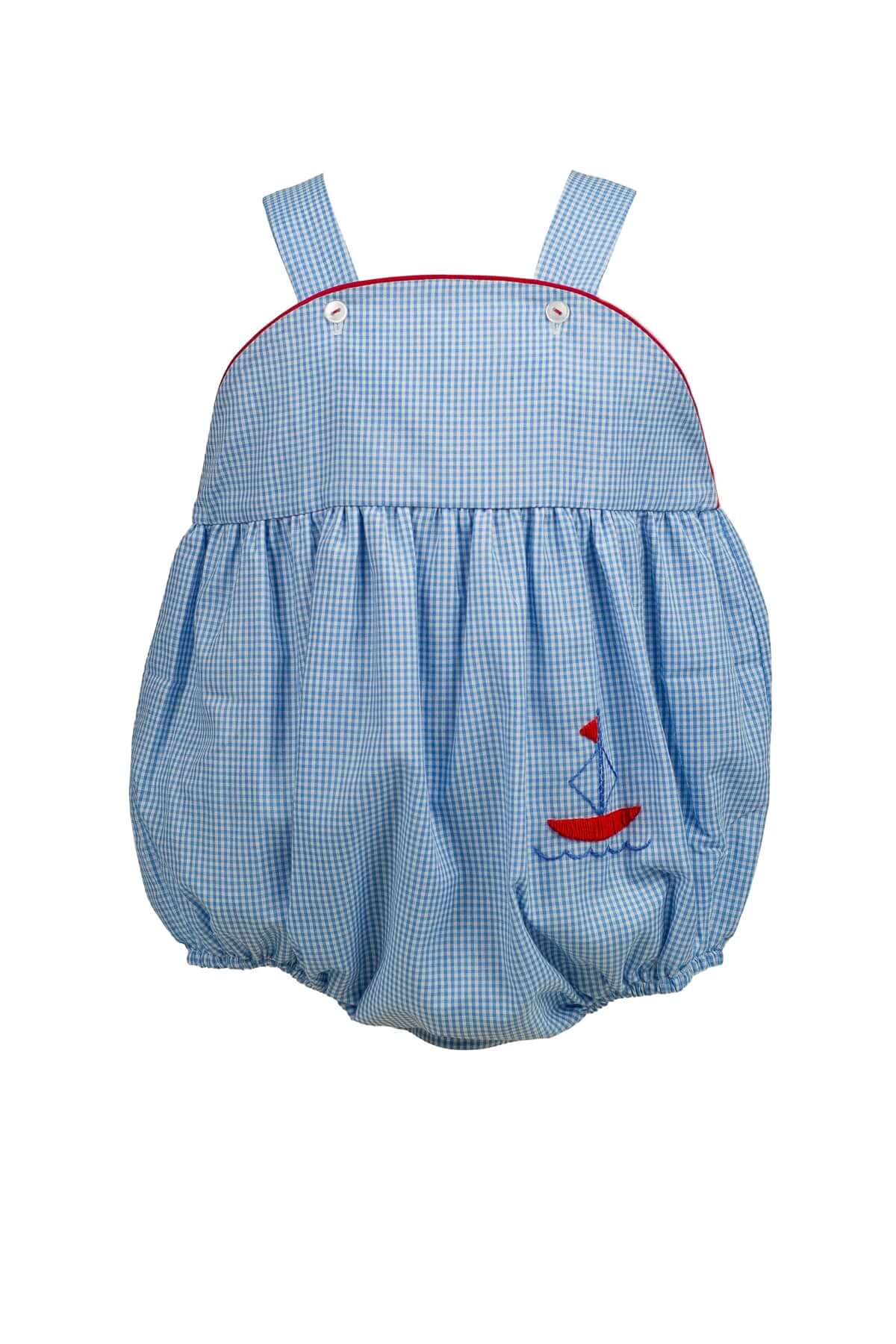 Clipper Sailboat Boy Bubble - Born Childrens Boutique