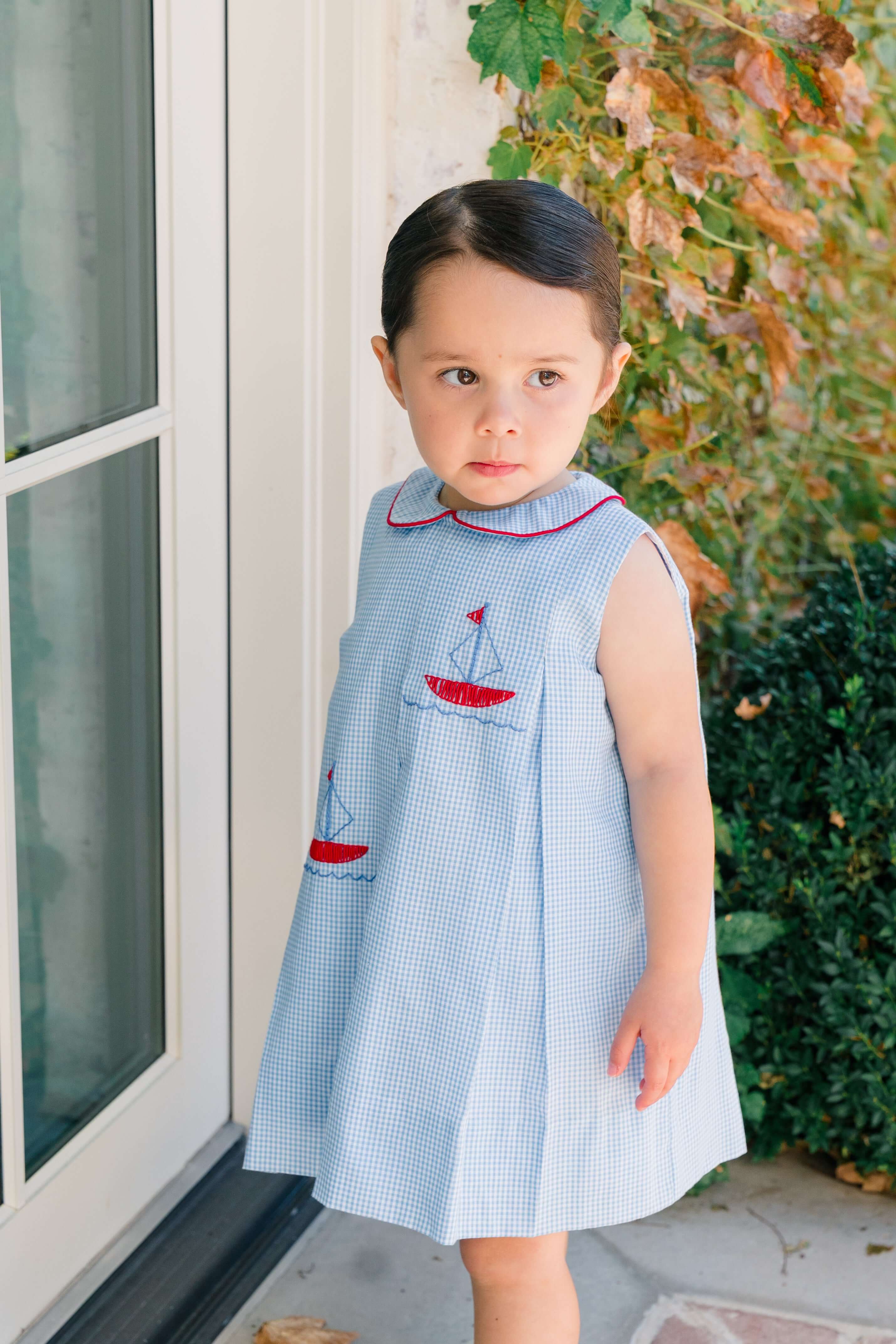 Clipper Sailboat Dress - Born Childrens Boutique