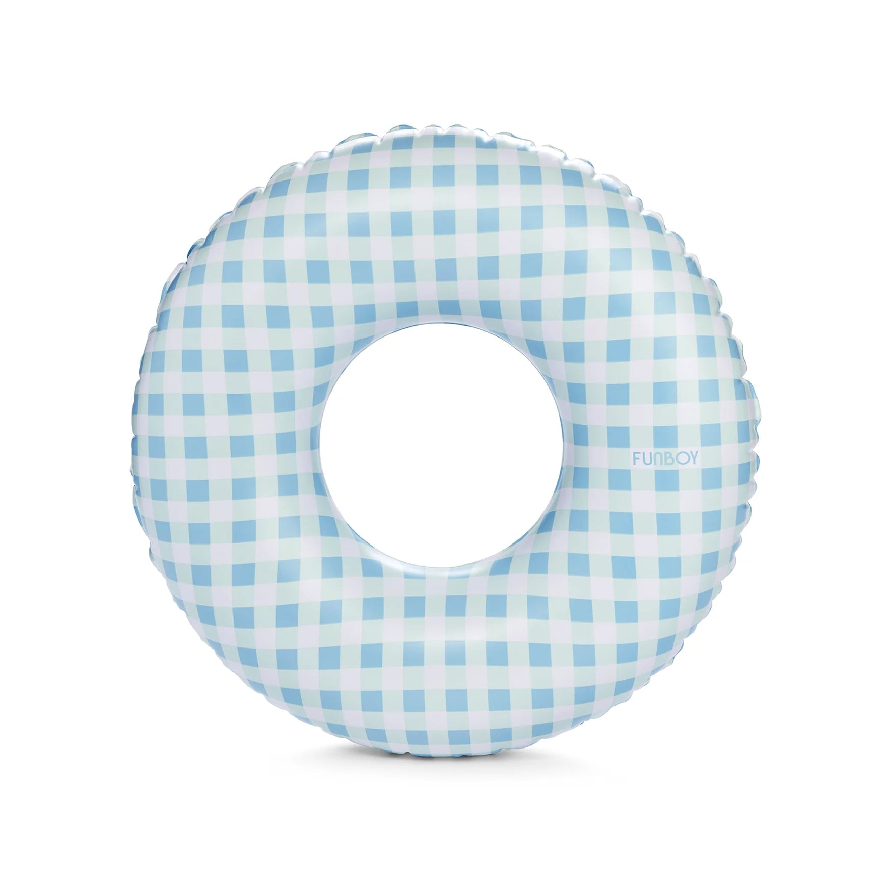 Kids Tube Float, Blue Gingham - Born Childrens Boutique