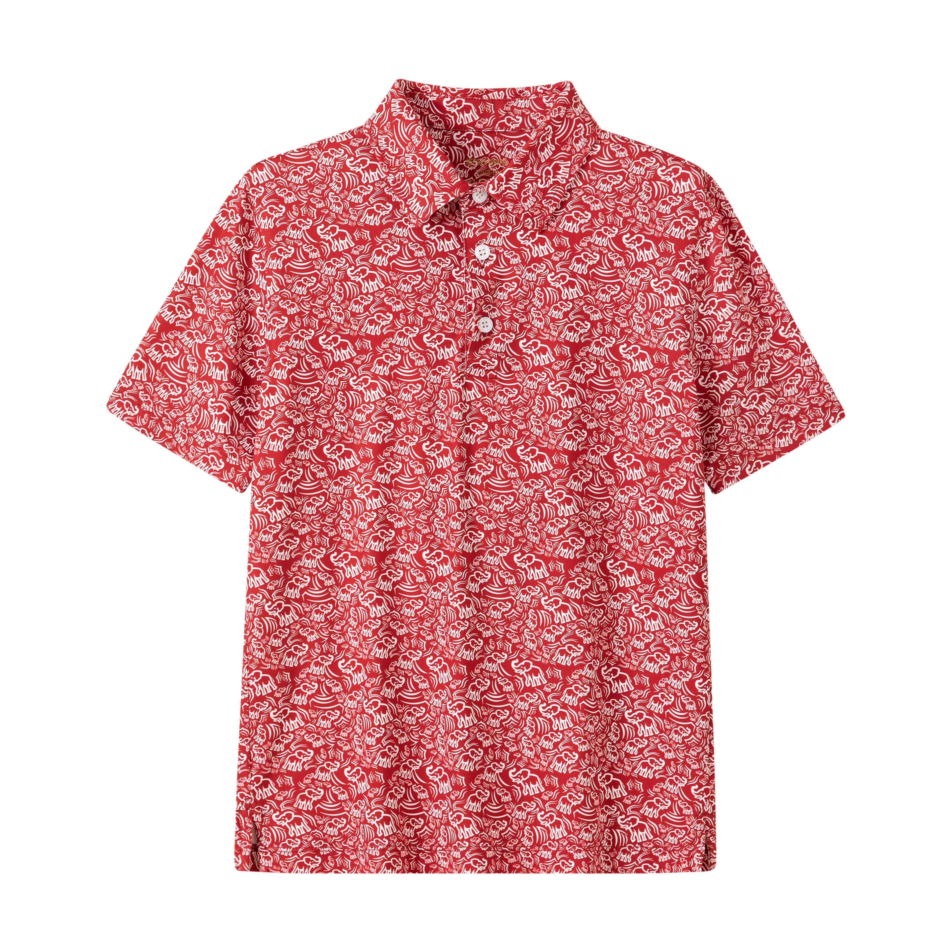 Elephant Print Polo - Born Childrens Boutique