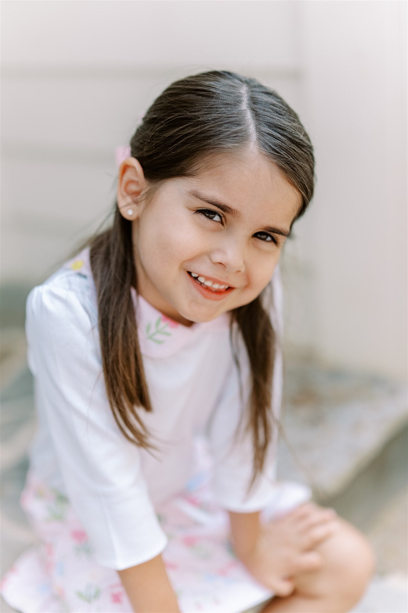 English Garden LS Collar Shirt - Born Childrens Boutique