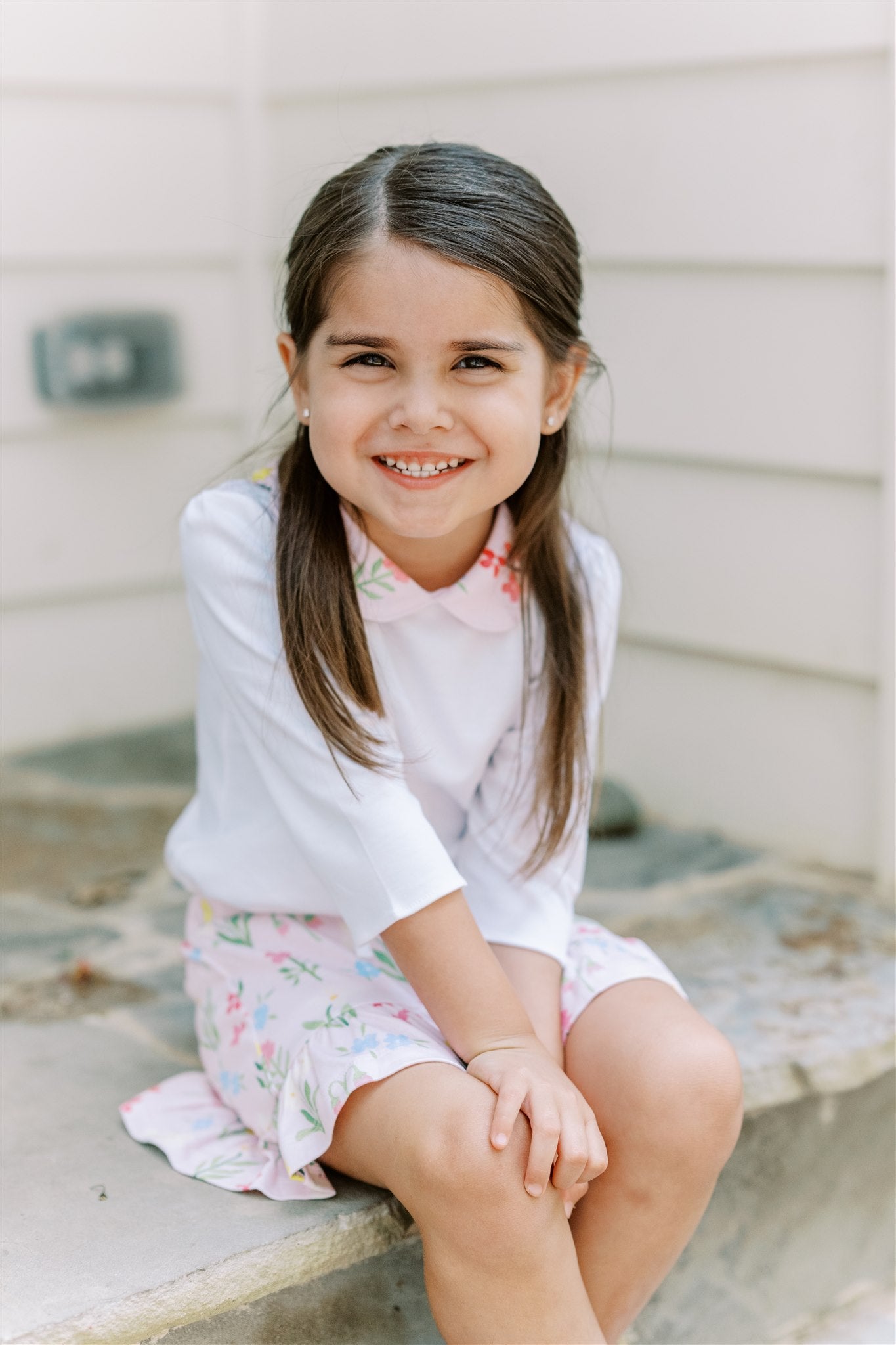English Garden LS Collar Shirt - Born Childrens Boutique