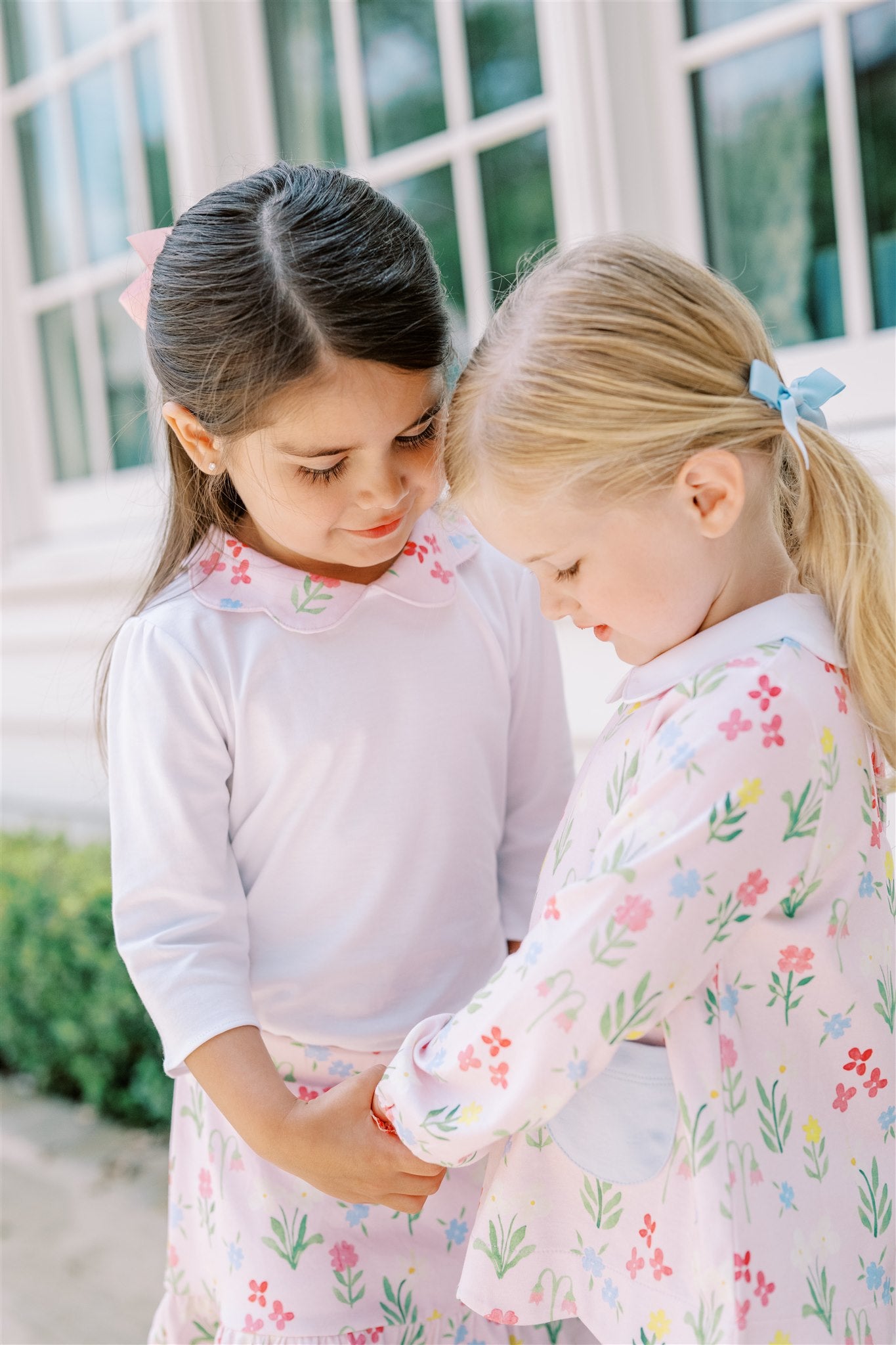 English Garden LS Collar Shirt - Born Childrens Boutique
