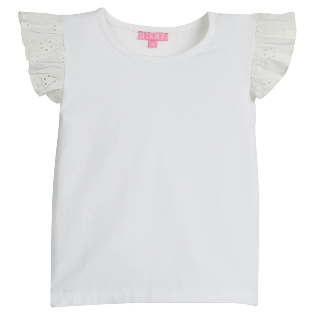 Eyelet Tank - White - Born Childrens Boutique
