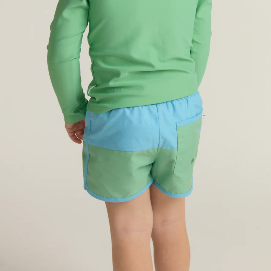 Island Edge Colorblock Boardie - Born Childrens Boutique