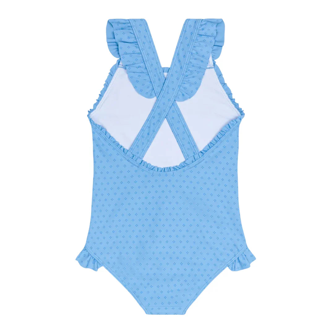 Le Marin Dot Ruffle Edge One Piece - Born Childrens Boutique