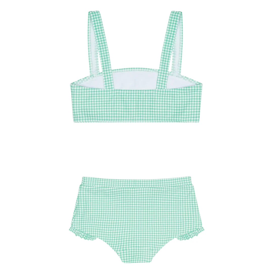 Gustavia Gingham Bandeau Bikini and Swim Shorts - Born Childrens Boutique