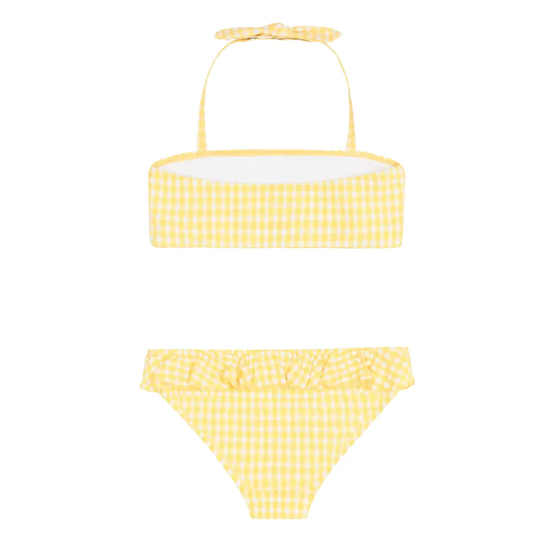 Soleil Gingham Halter Bikini - Born Childrens Boutique