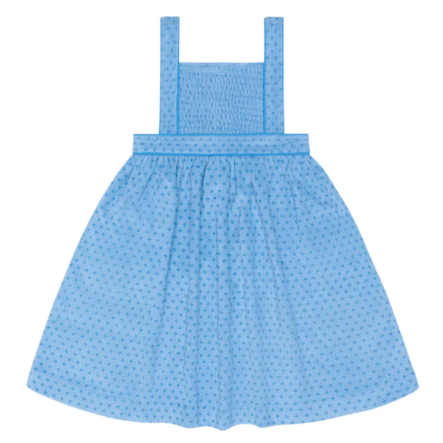 La Marin Dot French Terry Bib Dress - Born Childrens Boutique