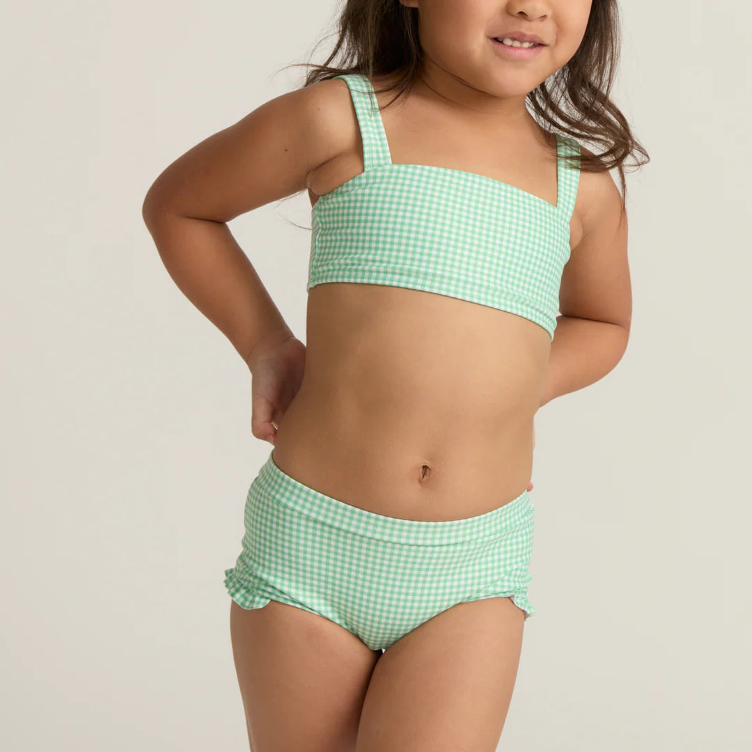 Gustavia Gingham Bandeau Bikini and Swim Shorts - Born Childrens Boutique