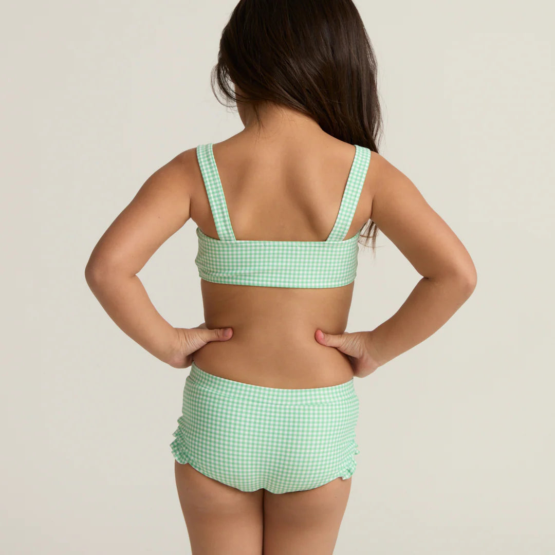 Gustavia Gingham Bandeau Bikini and Swim Shorts - Born Childrens Boutique