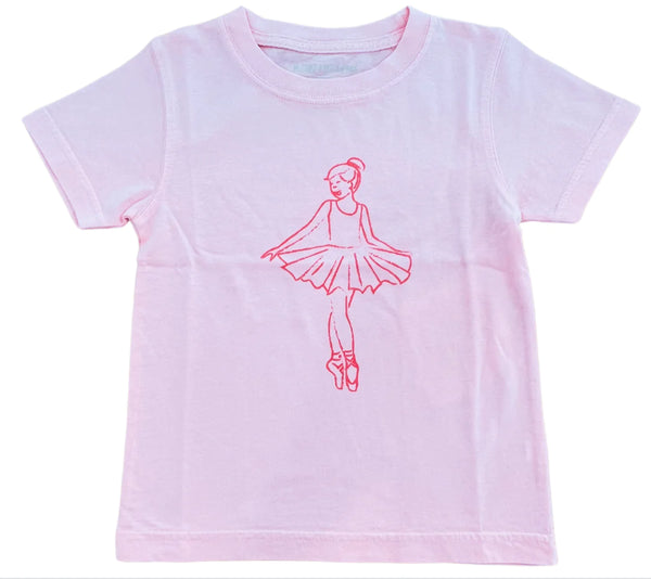 SS Light Pink Ballerina T-Shirt - Born Childrens Boutique