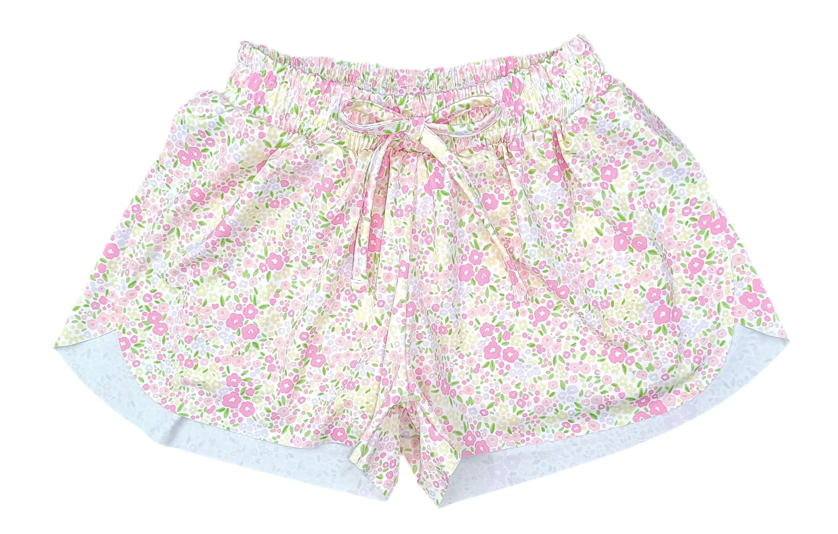 Fuschia Floral Butterfly Shorts - Born Childrens Boutique