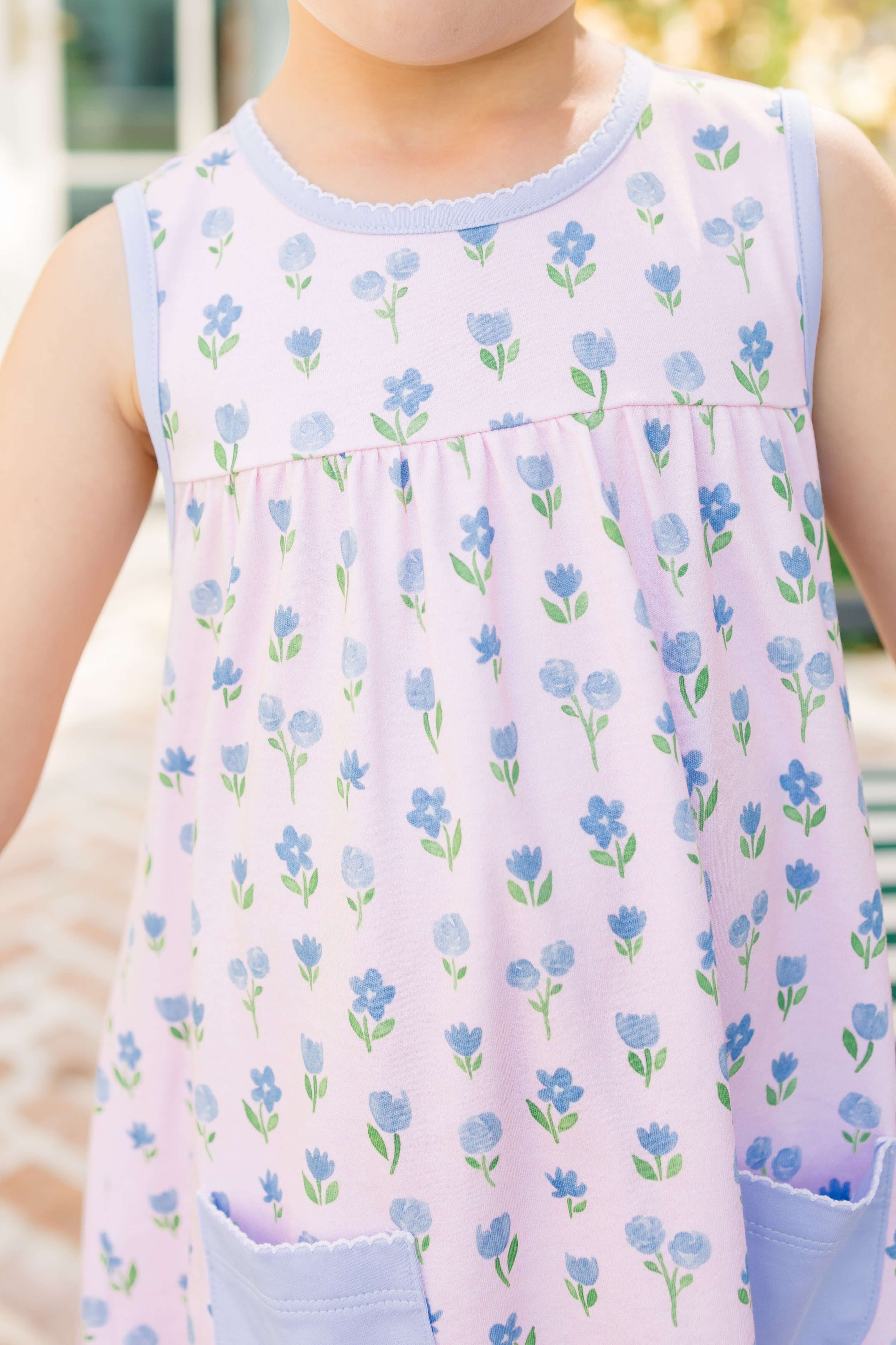 Sleeveless Dress - Gardenia - Born Childrens Boutique