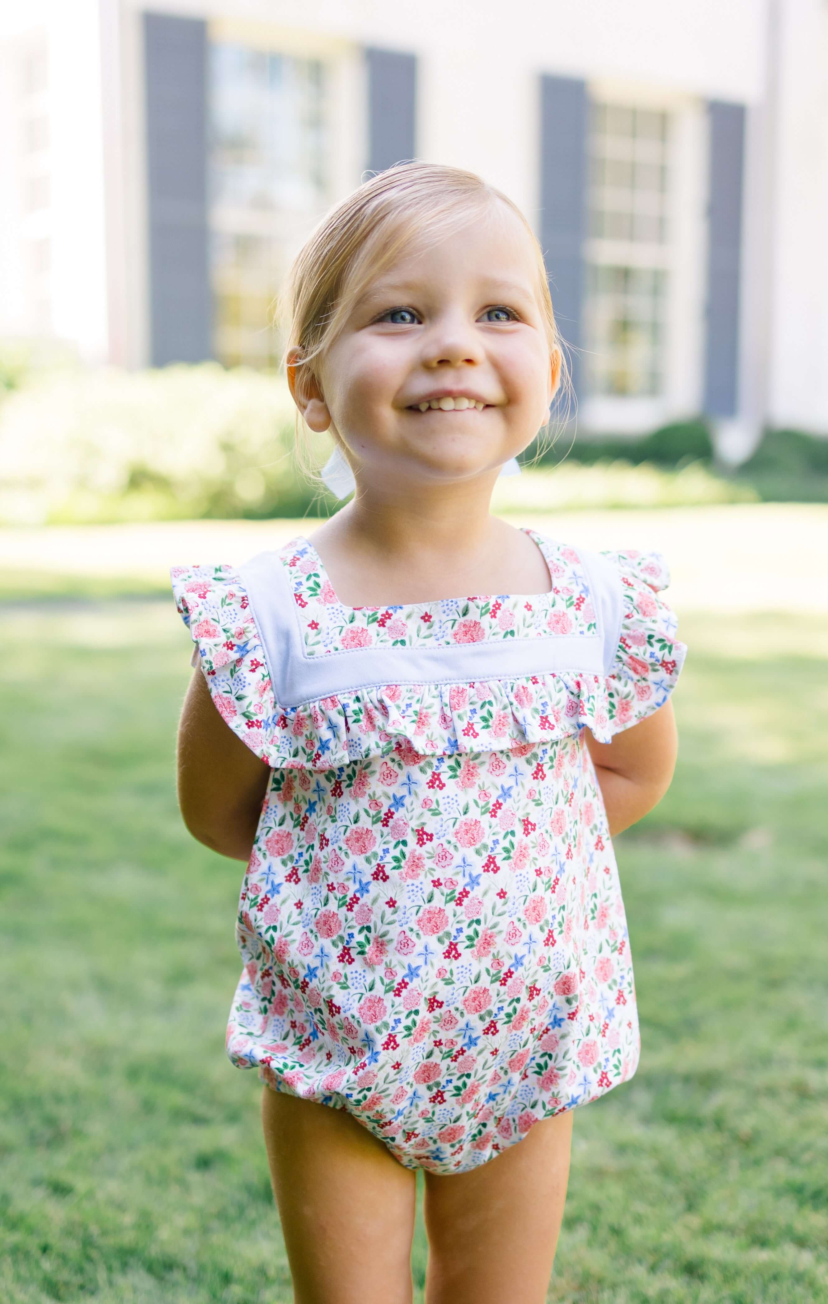 Girl Bubble - Geranium - Born Childrens Boutique