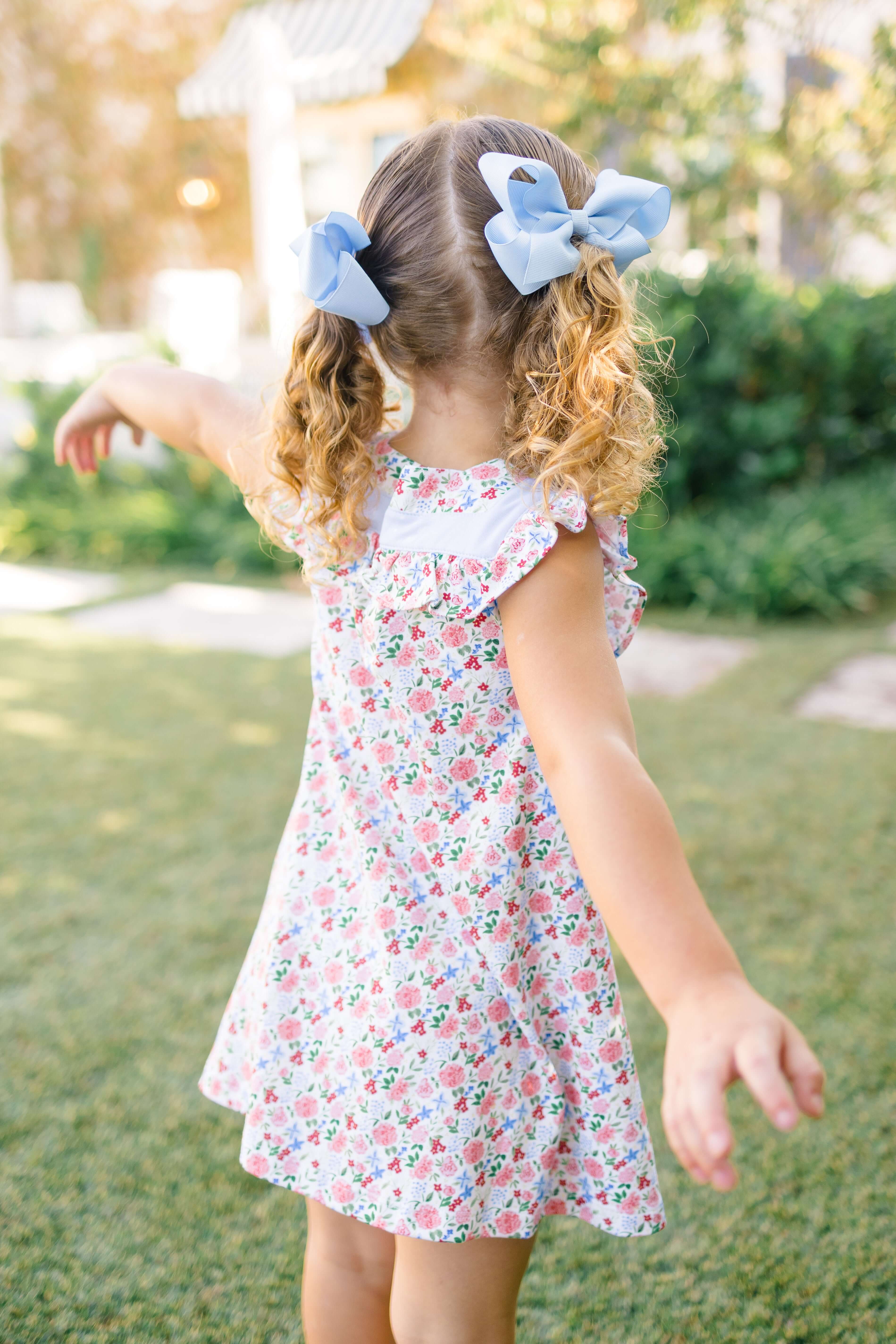 Sleeveless Dress - Geranium - Born Childrens Boutique