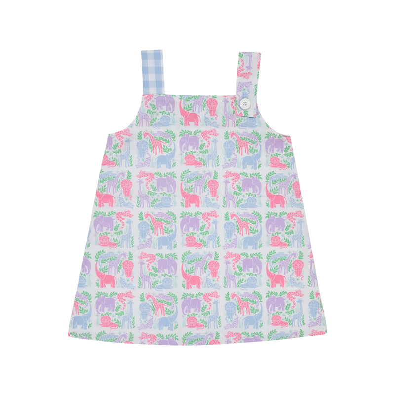 Ginny Jumper Two By Two Hurrah Hurrah With Beale Street Blue Check - Born Childrens Boutique