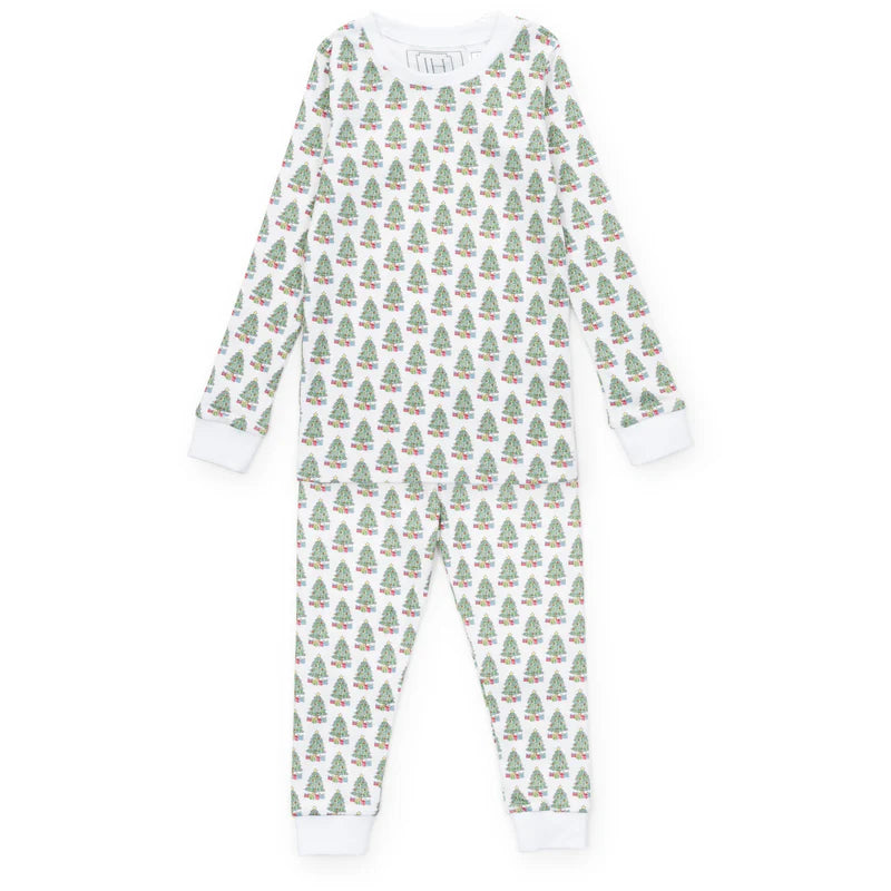 Grayson Pajama Pant Set - Under the Christmas Tree - Born Childrens Boutique