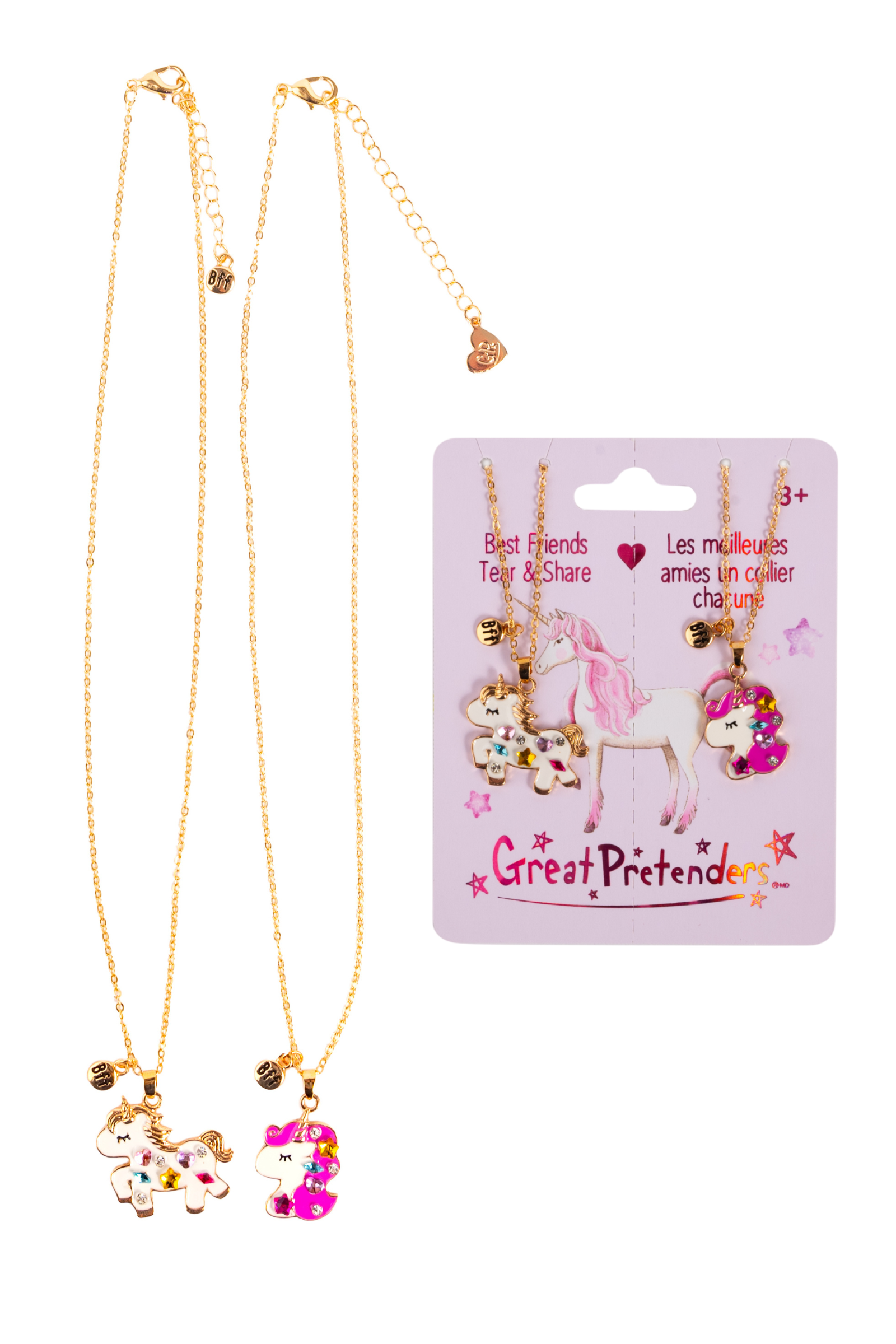 Bejewelled Unicorns Tear and Share Necklace - Born Childrens Boutique
