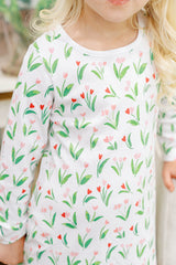 Pre-Order Heart Blooms - Long Sleeve Play Dress - Born Childrens Boutique