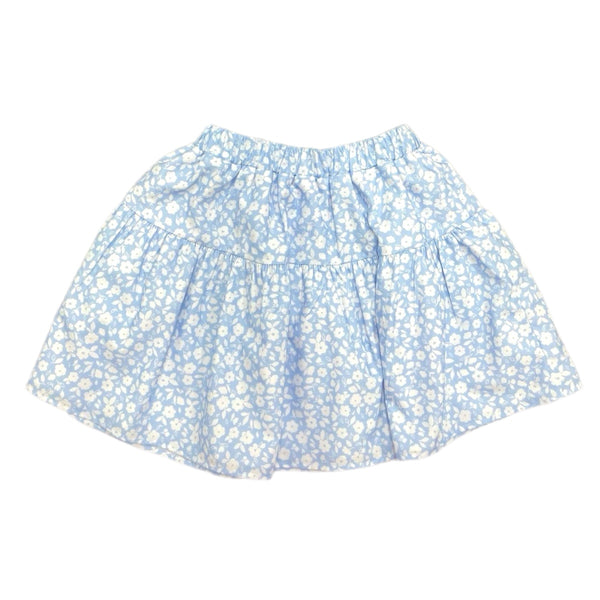 Pre-Order Blue Floral Skirt - Born Childrens Boutique