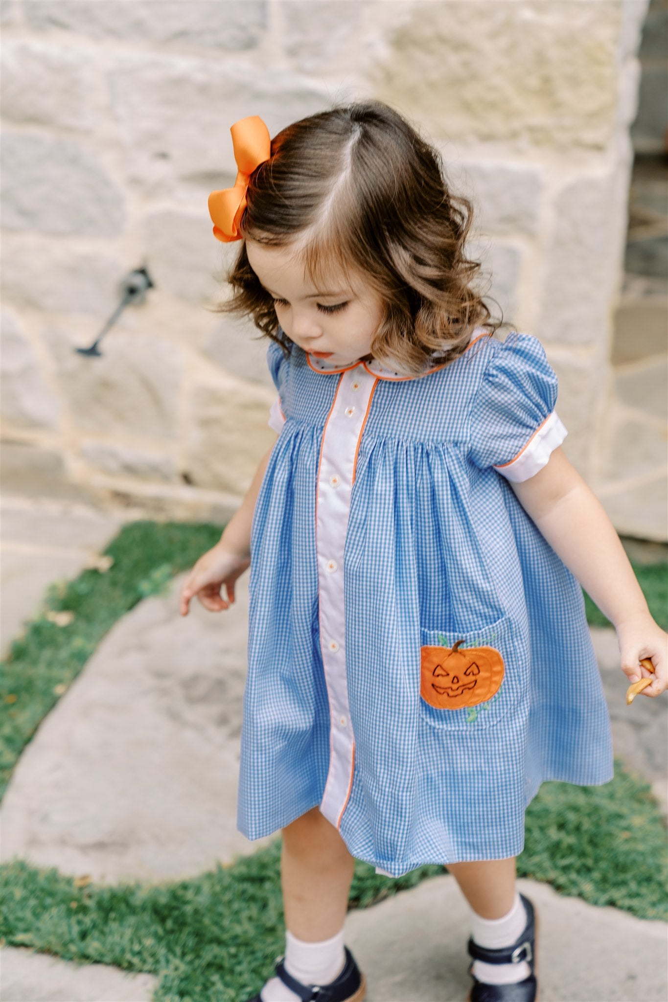 Pre-Order Jackie Pumpkin Dress - Born Childrens Boutique