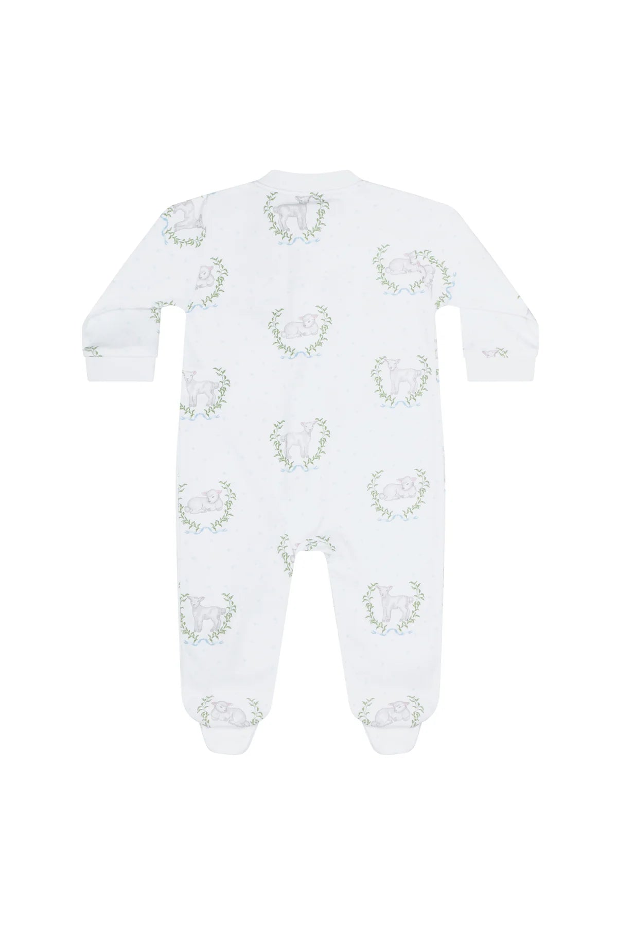Blue Lamb Zipper Footie - Born Childrens Boutique