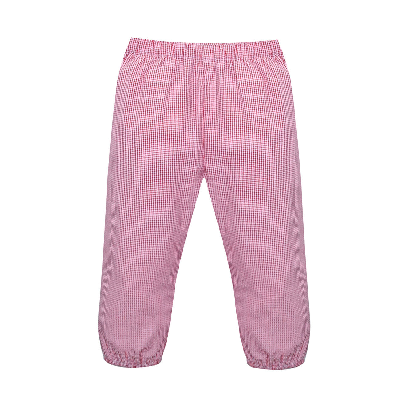 Logan Elastic Pant - Red Gingham - Born Childrens Boutique