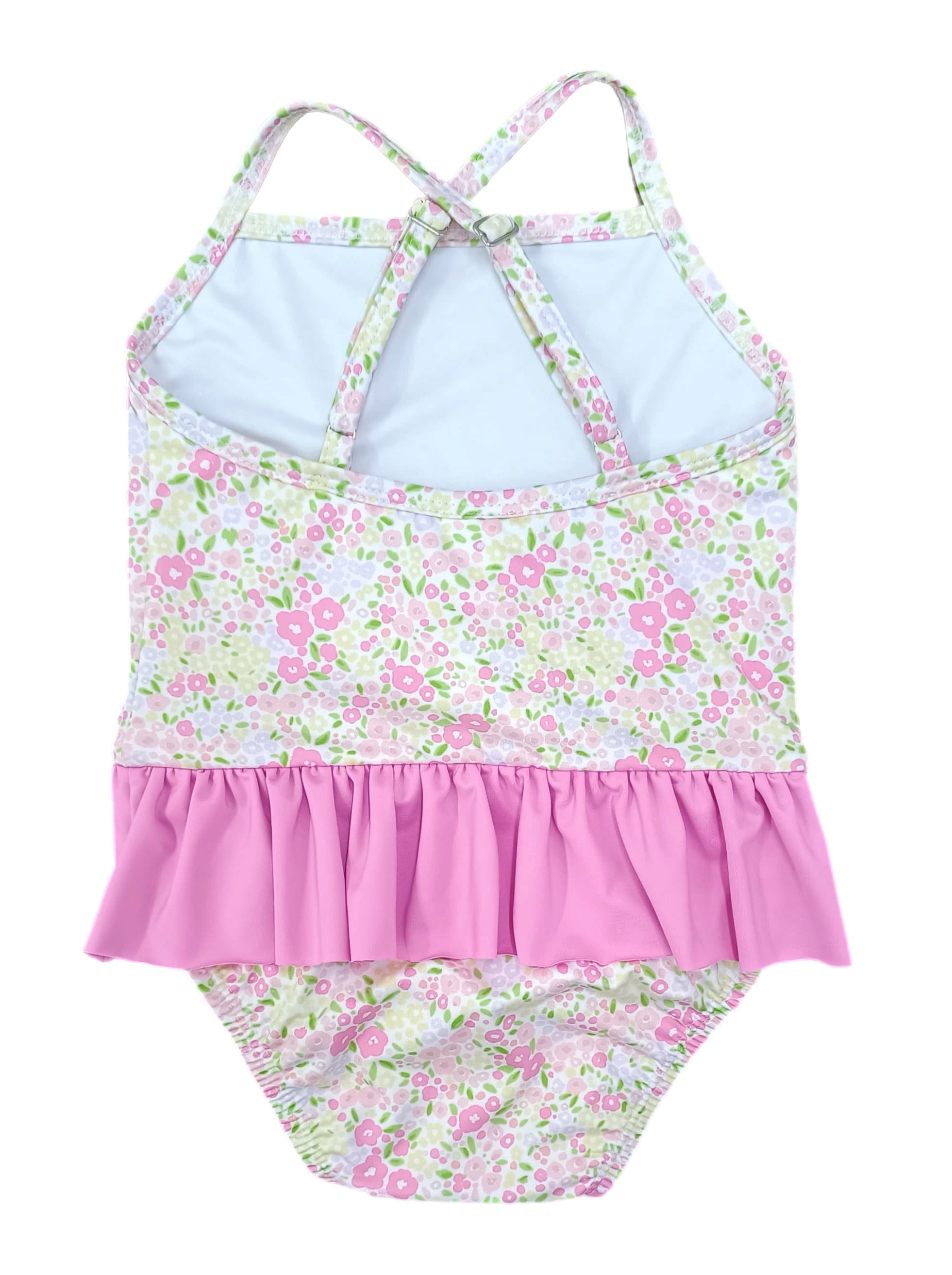 Fuchsia Floral Lainey One-Piece Swim - Born Childrens Boutique