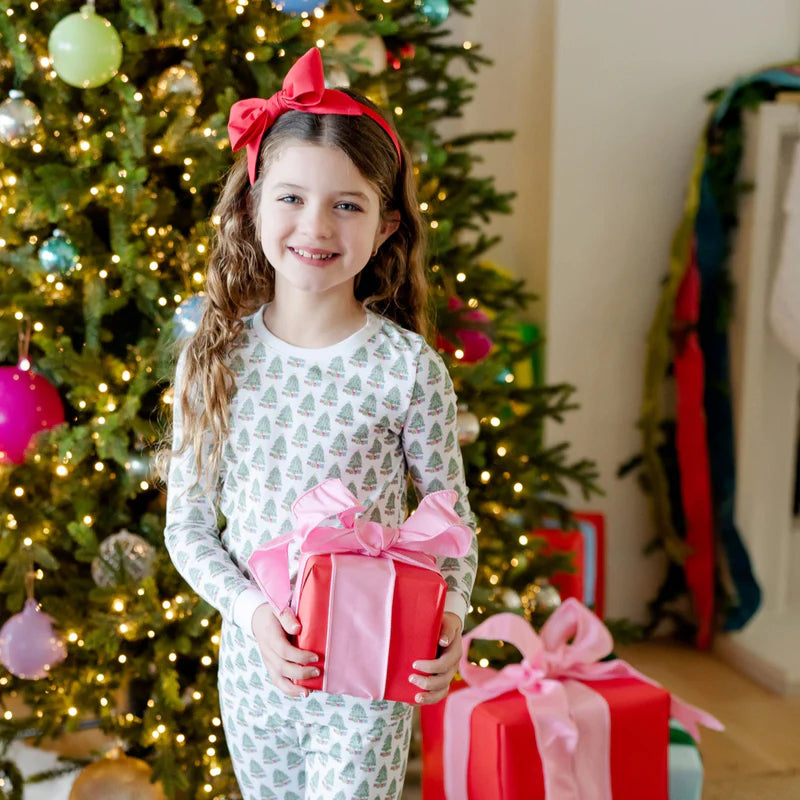 Grayson Pajama Pant Set - Under the Christmas Tree - Born Childrens Boutique