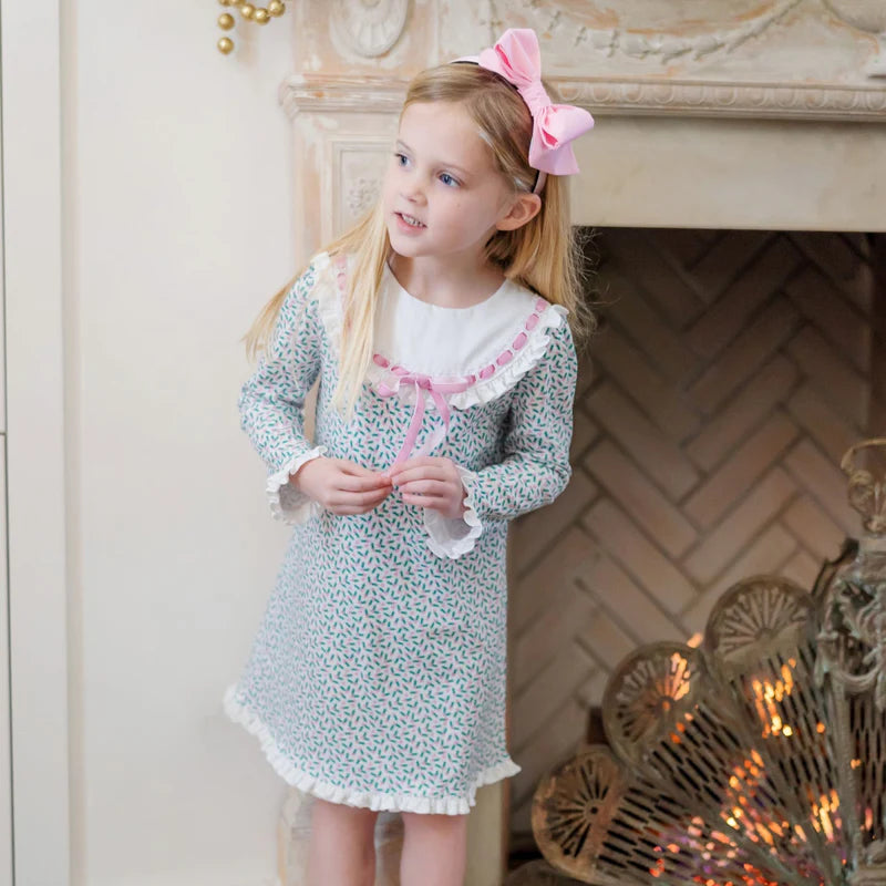 Emersyn Lounge Dress - Holly Holiday - Born Childrens Boutique