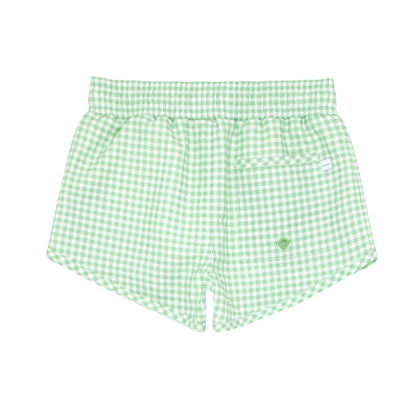 Pre-Order Palm Gingham Boardie - Born Childrens Boutique